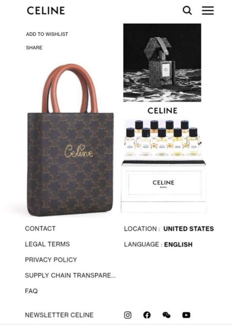 CELINE MINI HAND CARRY AND CROSSBODY BAG VIP GIFT WITH PURCHASE (GWP) พรีเมี่ยมกิ๊ฟ Limited จาก CELINE HAUTE PARFUME DUTYFREE COUNTER วัสดุ COATED CANVAS ดีไซน์ทรงเหลี่ยมสวยหรูสุดคลาสสิคในสไตล์สาว Lisa หนังสวยอยู่ทรงกันน้ำ มีโลโก้แบรนด์ด้านหน้า ภายในโล่งก