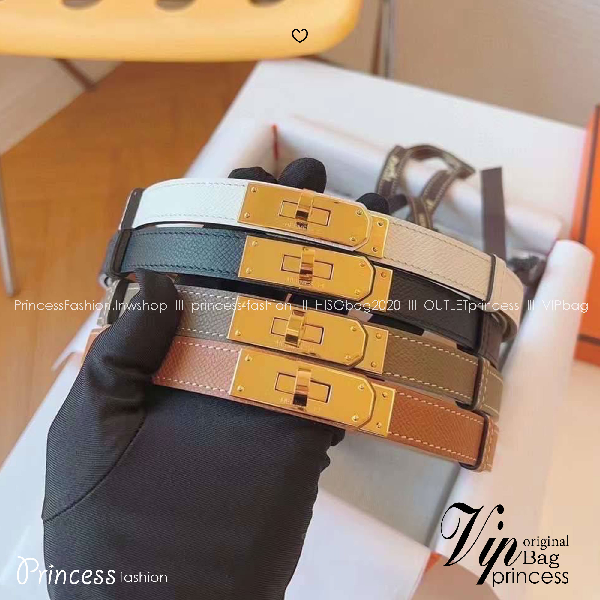 TOP ORI | Hermes Kelly 18 belt leather เข็มขัดแอเมสเกรดเทียบแท้ หนังแท้ full box set