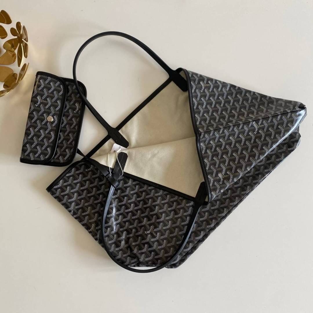 VIP 】หนังแท้ GOYARD SAINT LOUIS GM TOTE BAG กระเป๋าทรง SHOPPING ขนาดใหญ่กำลังดี สวยหรูคลาสสิคไม่มีเอ้าท์ ภายในโล่งกว้าง ใส่สัมภาระได้เยอะจุใจพร้อมส่งที่ไทยจองด่วนเลยค่ะ!