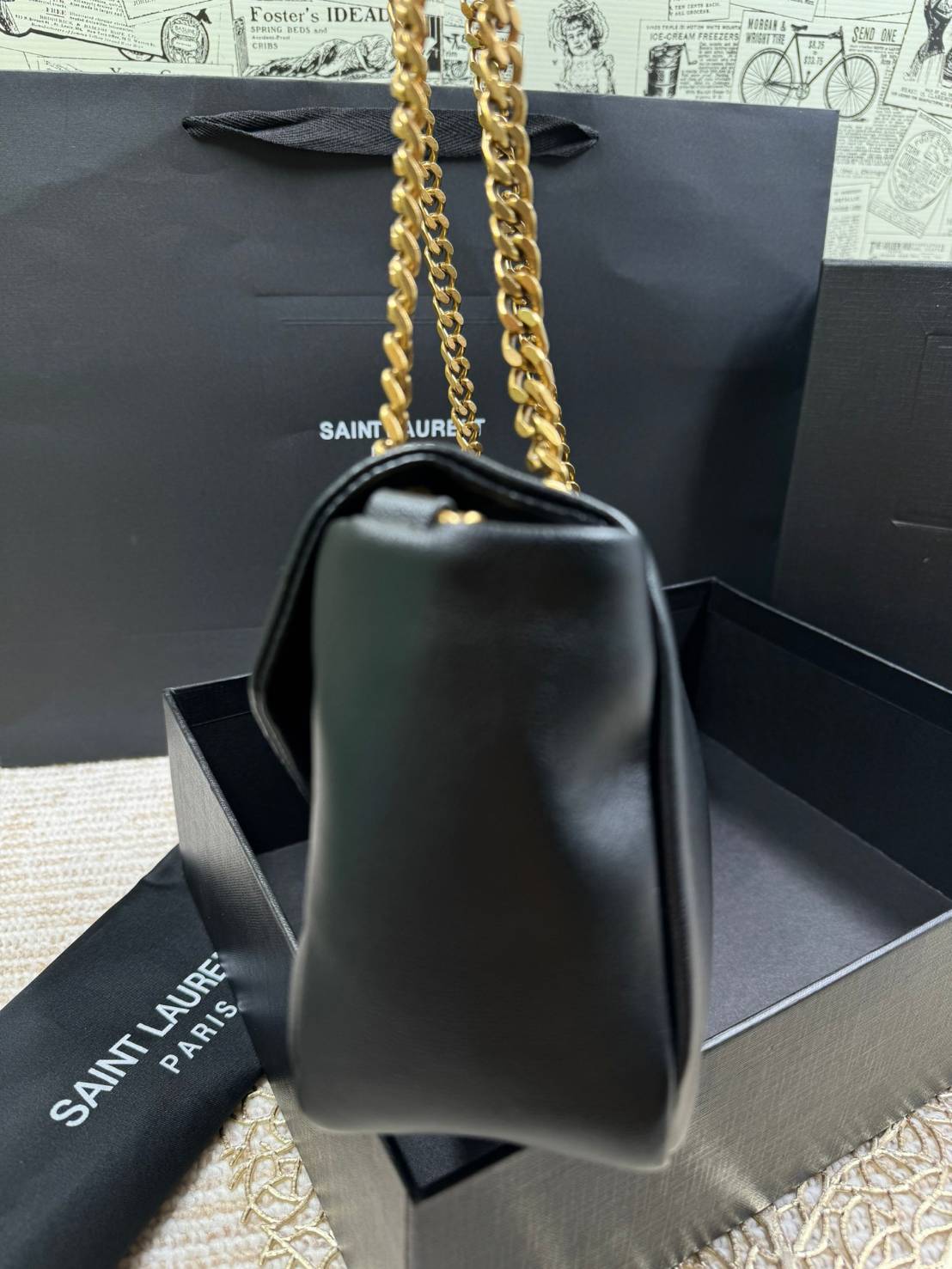 YSL CALYPSO IN PLUNGED BAG กระเป๋าสะพาย งานหนังสวย เกรดออริจินอล สลับแท้ ใช้งานต่างประเทศได้