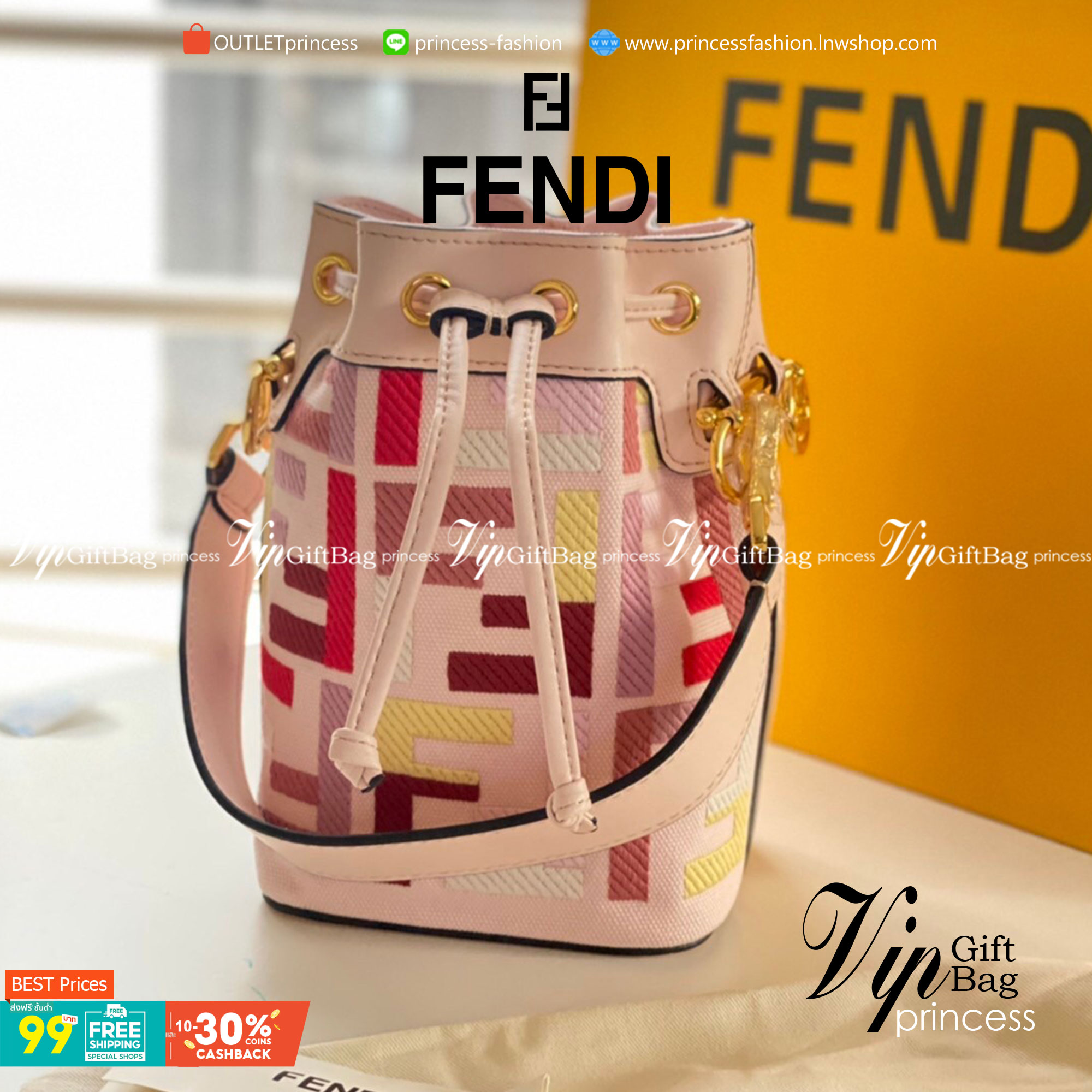 VIP GIFT 】FENDI Bucket in Pastel Bag สีหวานน่ารัก โดดเด่นด้วยสีสันสะดุดตา ดูแพงมากกกกก จัดหนักกันไปเลย กับรุ่นที่สาวๆรอคอย พร้อมเสิร์ฟความสวยให้ถึงบ้านแล้วน้า กระเป๋าบัคเก็ตทรงยอดนิยม ดีไซน์ใหม่ล่าสุด ยูนีคไม่เหมือนใคร งานฝีมือมากๆ ภายในเป็นช่องโล่งกว้าง 