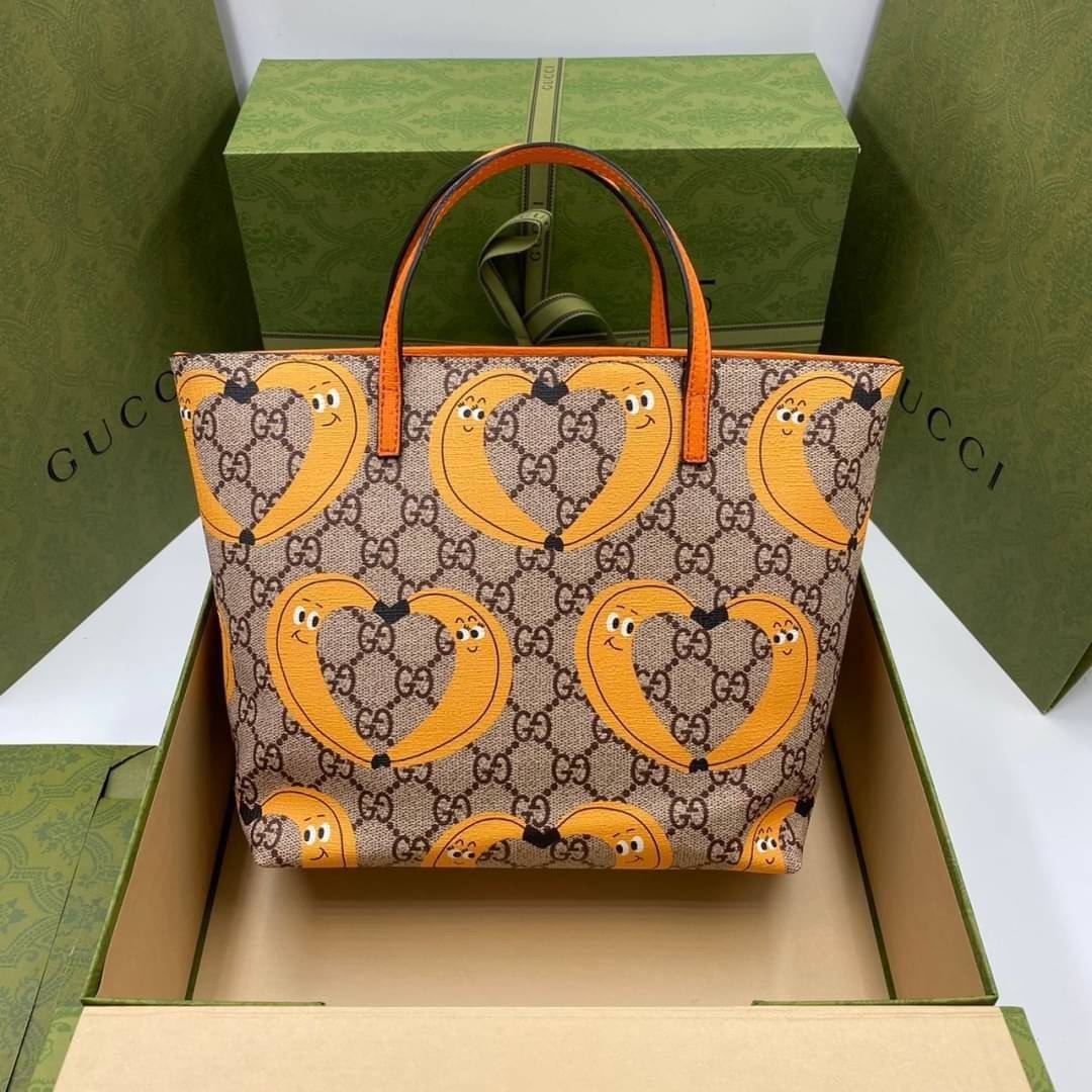 VIP 】Animal-Friendly Gucci Kid Tote Bag งานหนังแท้ทรงตั้งสวย ขนาดกะทัดรัด จุของได้เยอะ ใช้ได้ทั้งเด็กและผู้ใหญ่ น่ารักมากค่ะ **รุ่นขายดีตลอดกาล**