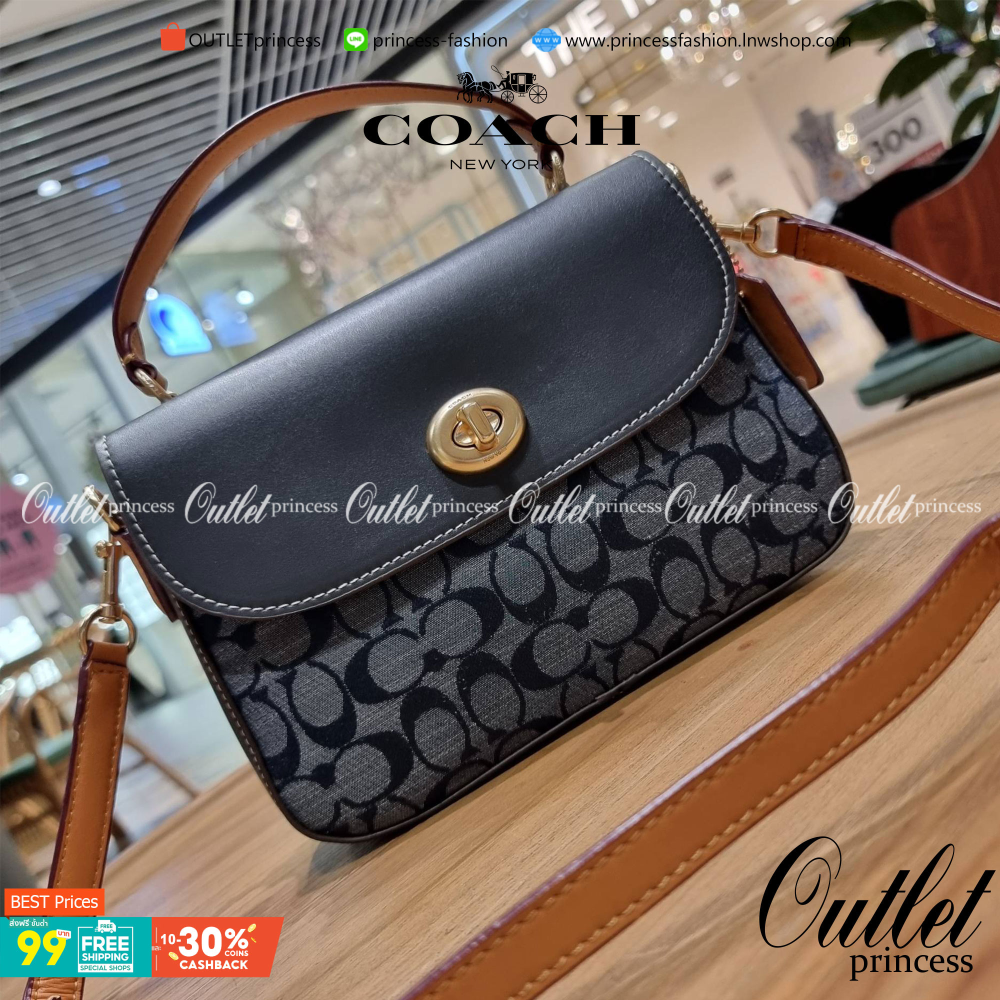COACH C4921 MARLIE TOP HANDLE SATCHEL IN SIGNATURE CHAMBRAY กระเป๋าถือ/สะพายข้าง มีดีไซน์ยูนีค โดดเด่น ตกแต่งโลโก้ด้านข้างอะไหล่ทอง วัสดุผ้าแชมเบรย์ ทอเส้นลายสวย เปิด-ปิดด้วยตัวล็อคแน่นหนา ภายในเป็นช่องโล่ง ใส่ของได้ครบครัน มาพร้อมหูจับในตัวและสายสะพายข้า