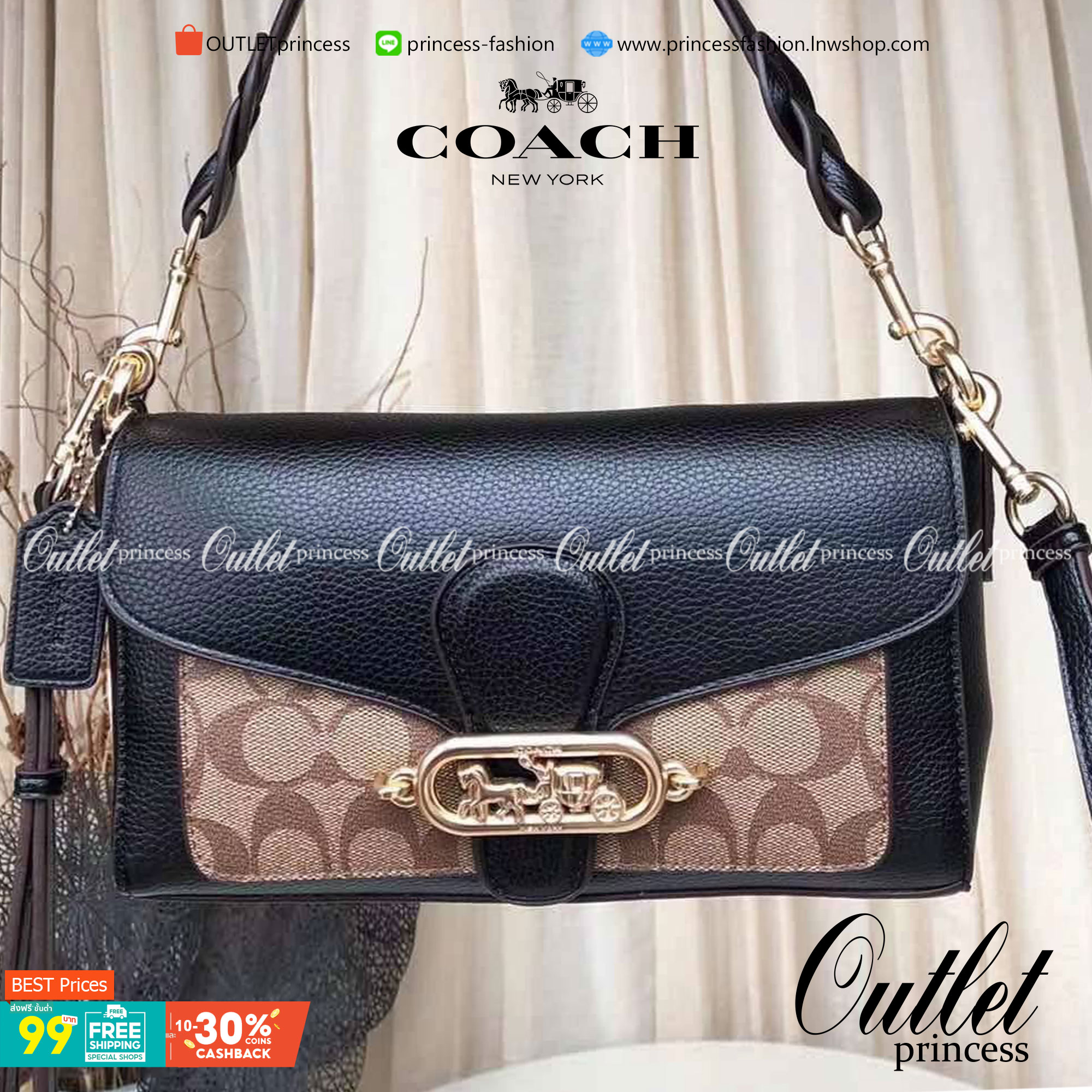 COACH SMALL JADE SHOULDER BAG [F91105,90782] กระเป๋าสะพายไหล่ ดีไซน์วินเทจย้อนยุค สวยคมชัด คลาสสิคใช้ได้ทุกลุค วัสดุหนัง pepble ทนทาน เปิด-ปิดด้วยฝาคาดโลโก้ พร้อมแถบแม่เหล็กในตัว รับรองแน่นหนา ด้านหลังมีช่องซิปให้ ภายในเป็นช่องโล่ง ขนาดกำลังดี ใช้งานง่าย 