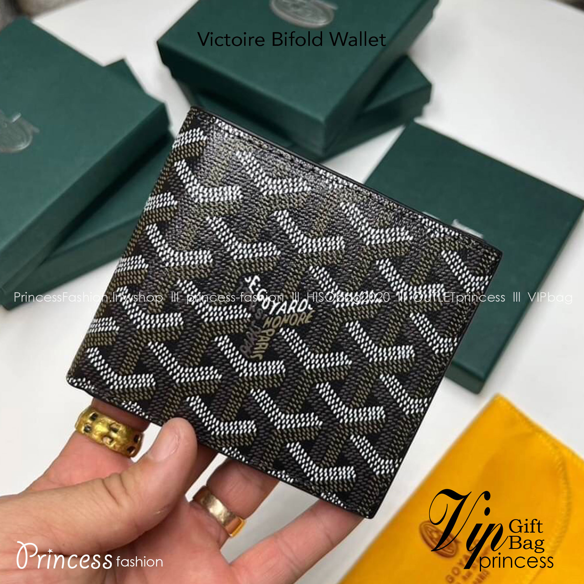 GOYARD WALLET / GOYARD Victoire Bifold Wallet พร้อมส่งที่ไทย เกรดเทพออริจินอล หนังเกรดดีสุด กระเป๋าสตางค์ผู้ชายใบสั้น พร้อมกล่องเขียวแบรนด์สวยหรู อีกรุ่นที่ยอดขายไม่เคยตก ภาพสินค้าถ่ายจากงานขายจริง ใช้งานต่างประเทศได้เลยค่ะ