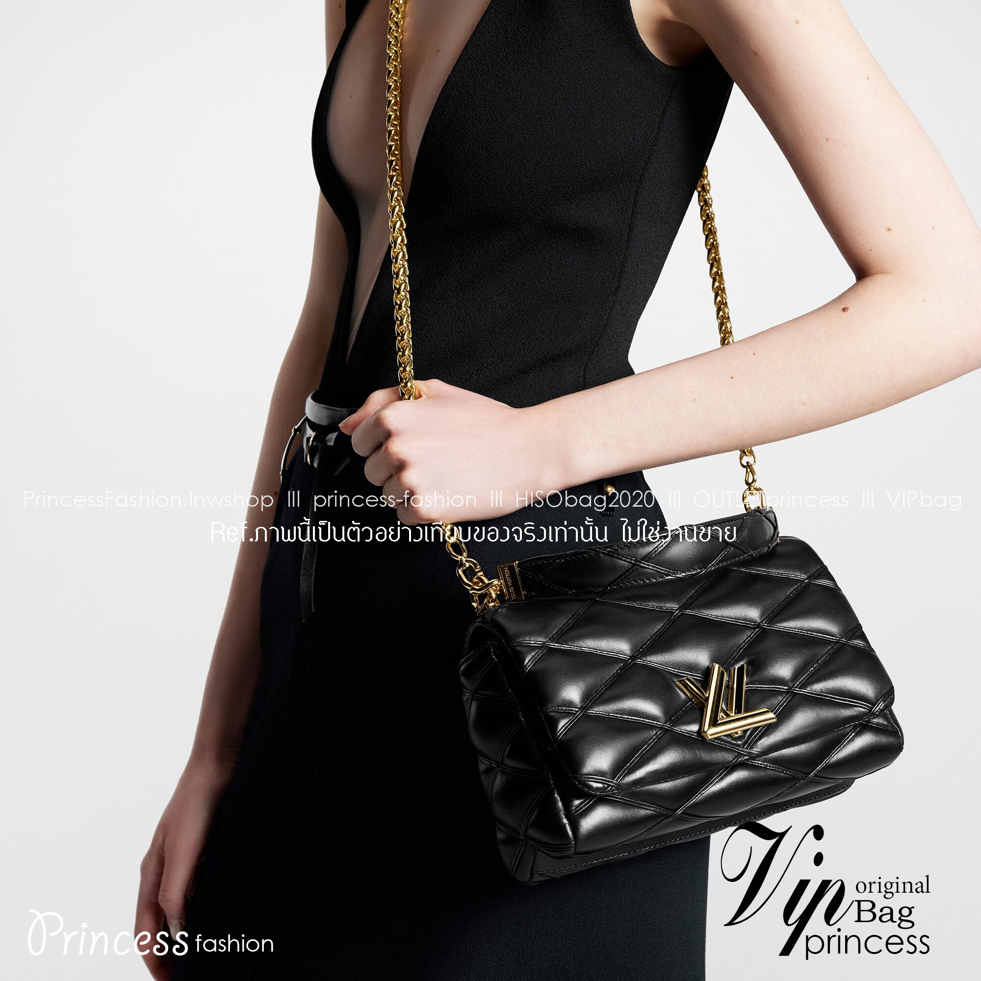 พร้อมส่ง 3 สี LV Twist Bag 24cm / LV GO-14 กระเป๋าหนังบุนวมอันเป็นเอกลักษณ์ของเมซง เกรดออริจินอล 1:1 สลับแท้ ภาพถ่ายจากงานขายจริง