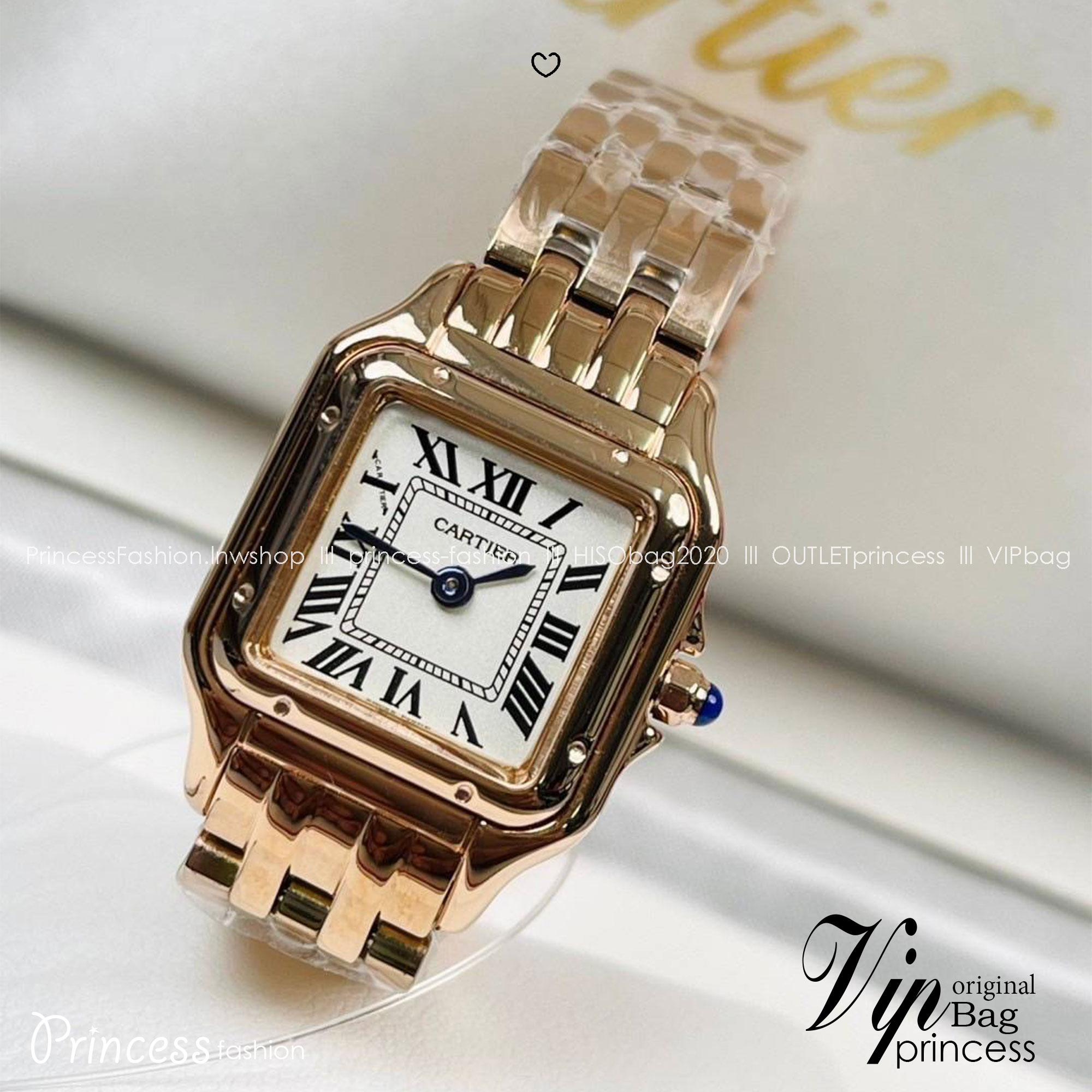 เกรดเทพ Top ORI | นาฬิกาคาเทียร์ New Cartier PANTHERE DE CARTIER WATCH(Ori) เครื่องญี่ปุ่นแท้ 100 % Size 23x30 mm. box set