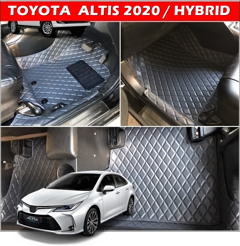 พรมปูพื้นรถยนต์ TOYOTA ALTIS 2020 / HYBRID ลายDIAMOND ยางปูพื้นรถยนต์EVA เต็มคัน