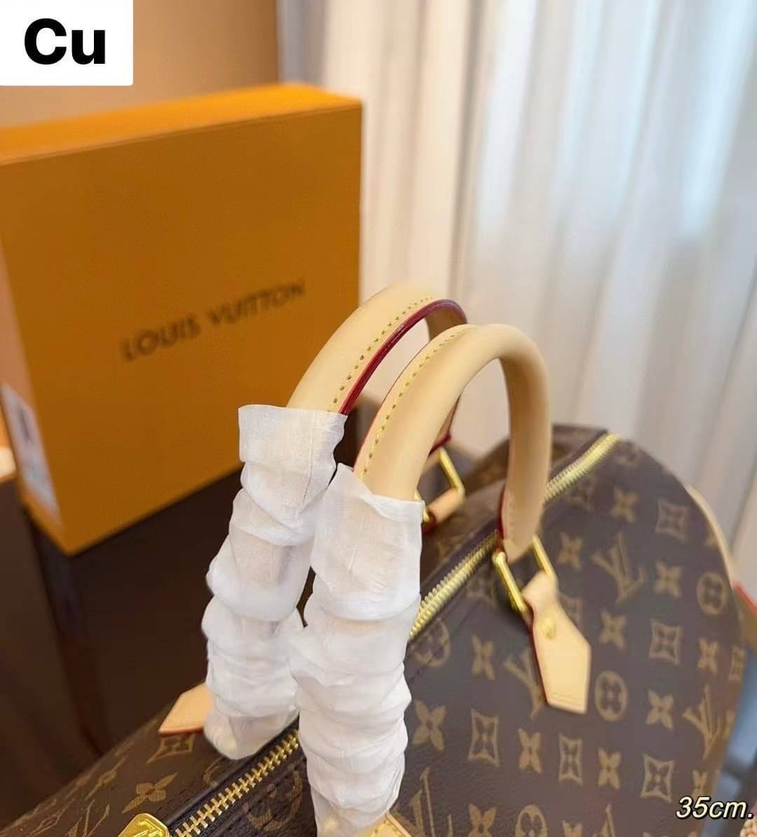 LV Speedy Bandoulière 35 bag กระเป๋าสะพายทรงหมอน ใบใหญ่จุของได้เยอะ รุ่นท็อปฮิต รูปทรงสวยตลอดกาล