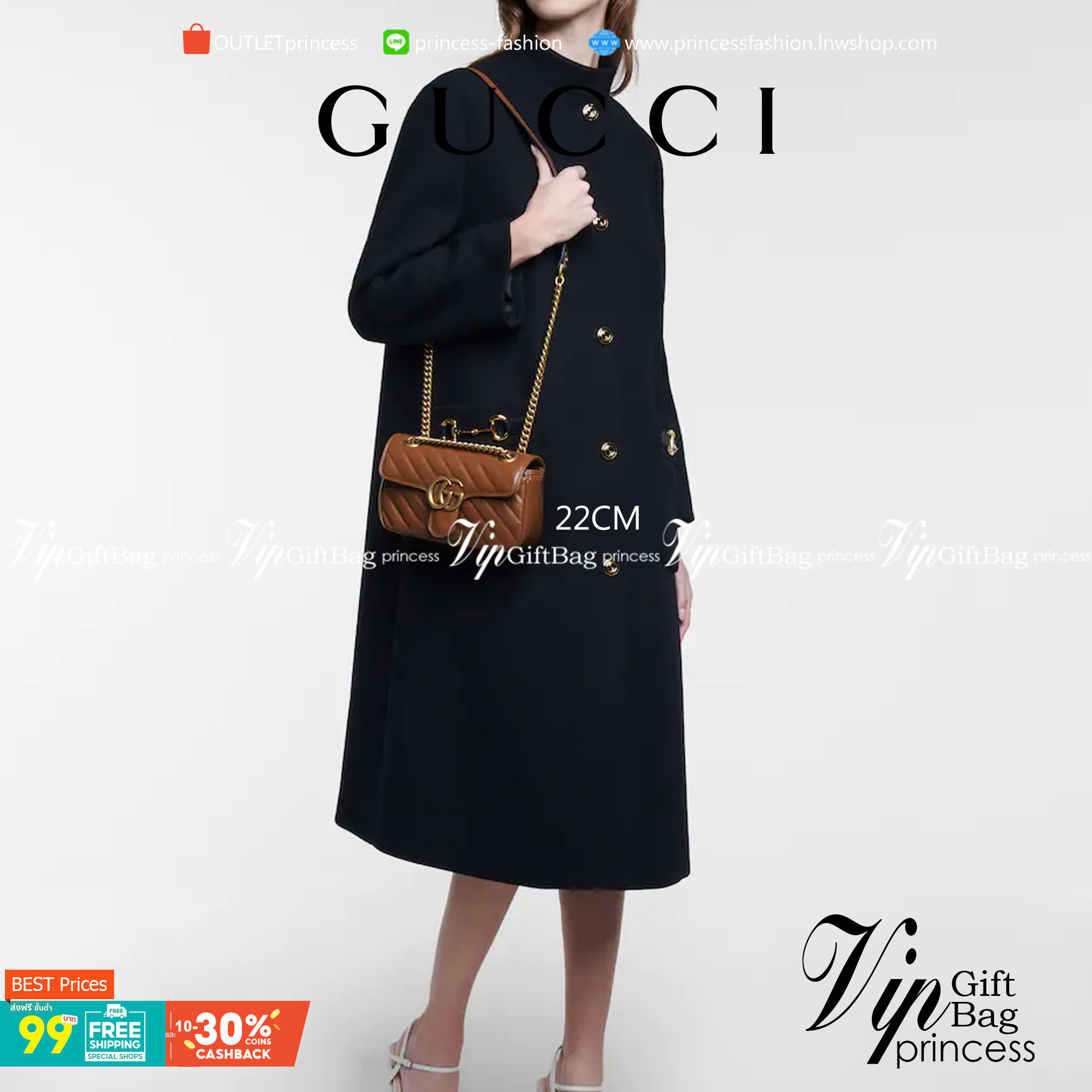 VIP 】หนังแท้ GUCCI GG Marmont brown leather shoulder bag ราคานี้หนังแท้คือคุ้มมากเลยค่าสาวๆ มี 2 ขนาด ปังไม่ไหว สีสวยมากกกก ต้องจัดแล้วน้าา ยกระดับความหรูให้กับตัวเองกันหน่อย ด้วยกระเป๋ารุ่นนี้!! ครอสบอดี้ที่ดีไซน์หรู อัพเลเวล ในราคาที่จับต้องได้ พร้อมเสิ