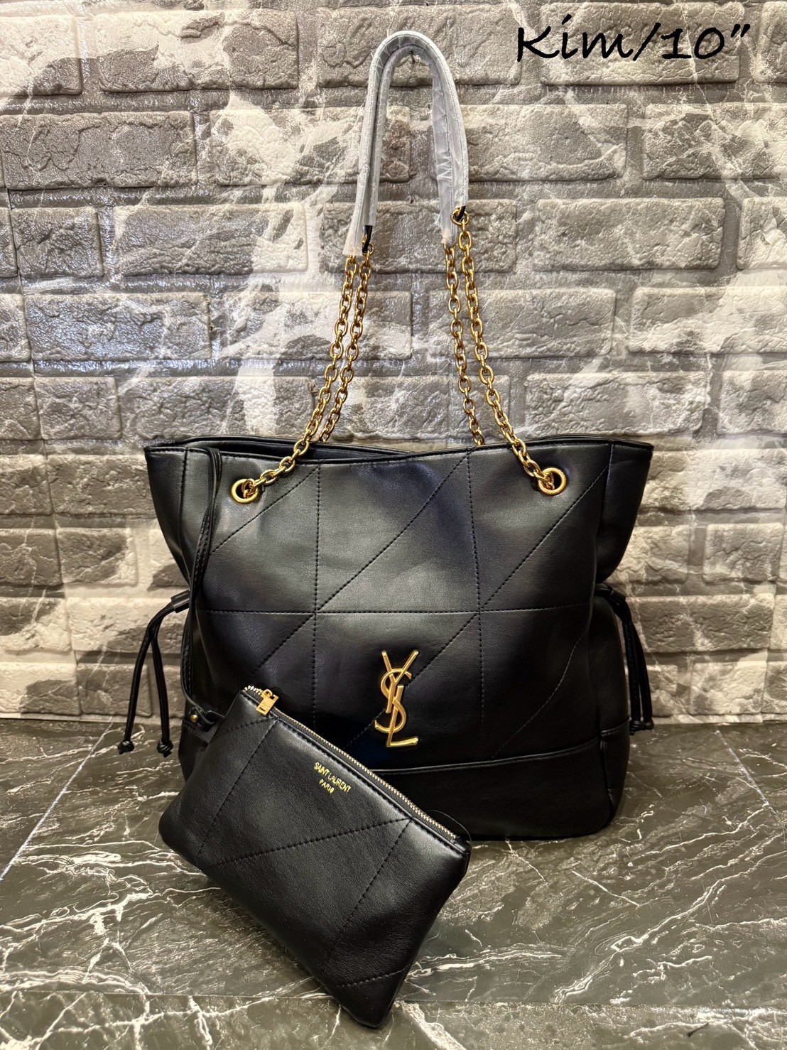 YSL Jamie shopping bag กระเป๋าสะพายทรงโท้ทใบใหญ่ เรียบหรู ดูปัง ดูแพง สีสวยคลาสสิคตัดกับอะไหล่สีทองได้อย่างลงตัว