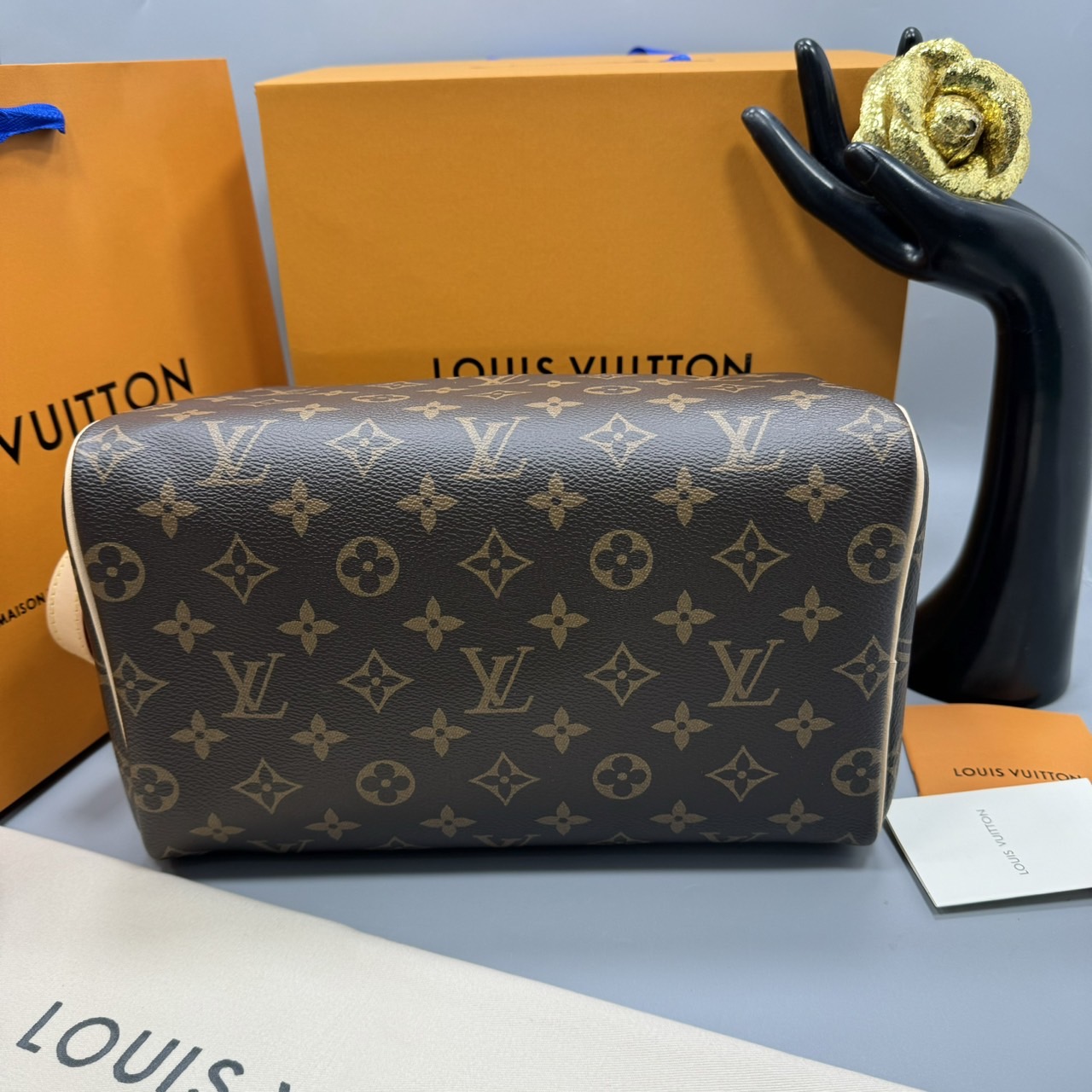 LV Clutch LV Dopp Kit Toilet Pouch Monogram / Damier Graphite Canvas กระเป๋าถือทรงพอชหรือคลัช เกรดออริ ท็อป 1:1 เกรดดีสุด แคนวาสแท้สวย ใช้งานต่างประเทศได้