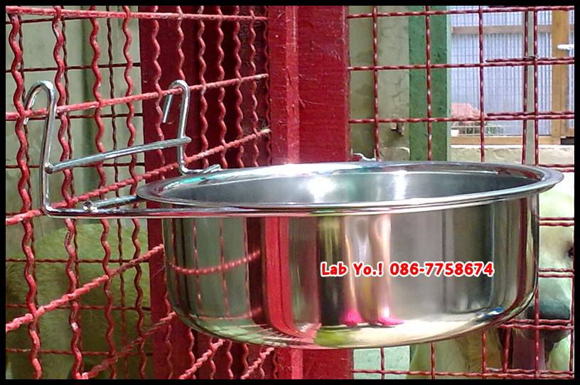 ชามอาหารสแตนเลส แบบแขวน ชามแขวน ชามสแตนเลส ชามอาหารสุนัขอย่างดี