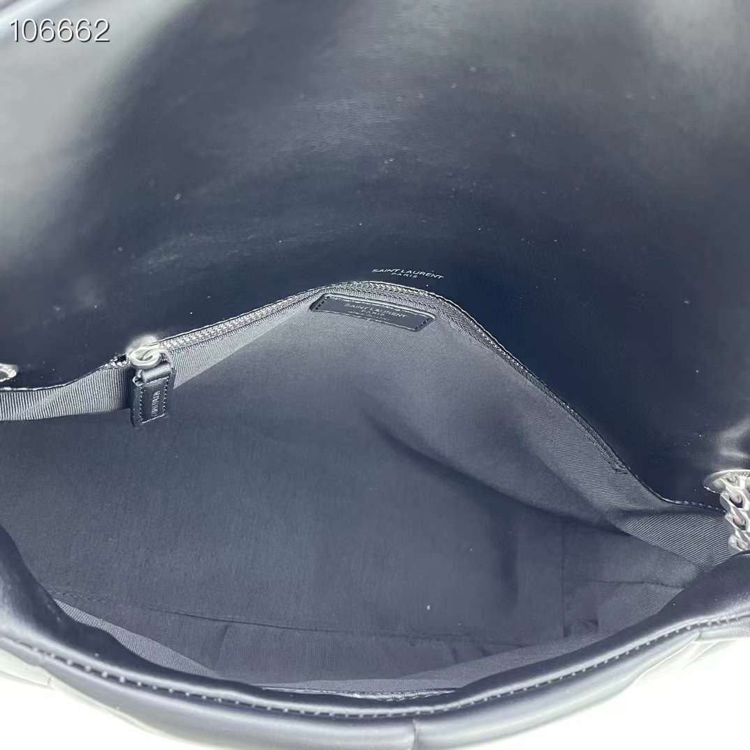 YSL YSL PUFFER SMALL IN NAPPA LEATHER 28cm กระเป๋าสะพาย เกรดหนังสวยเต็มใบ เกรดออริ 1:1 ใช้งานต่างประเทศได้