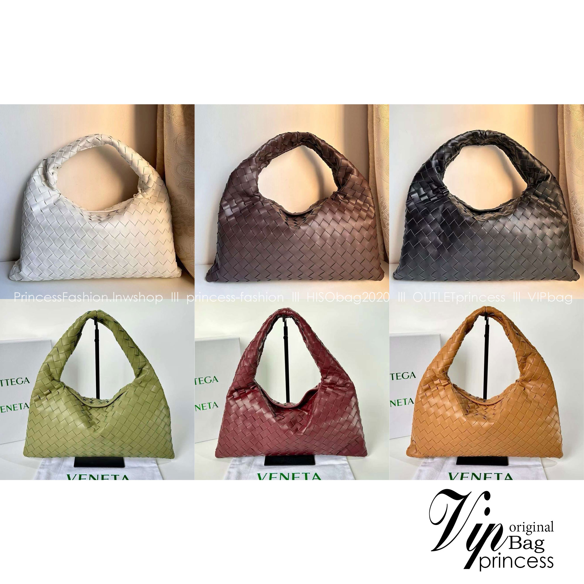 BOTTEGA intrecciato hobo shoulder bag / Bottega Hop Bag กระเป๋าทรงโฮโบ จุของได้เยอะ เกรดออริ สลับแท้ 1:1 ใช้งานต่างประเทศได้