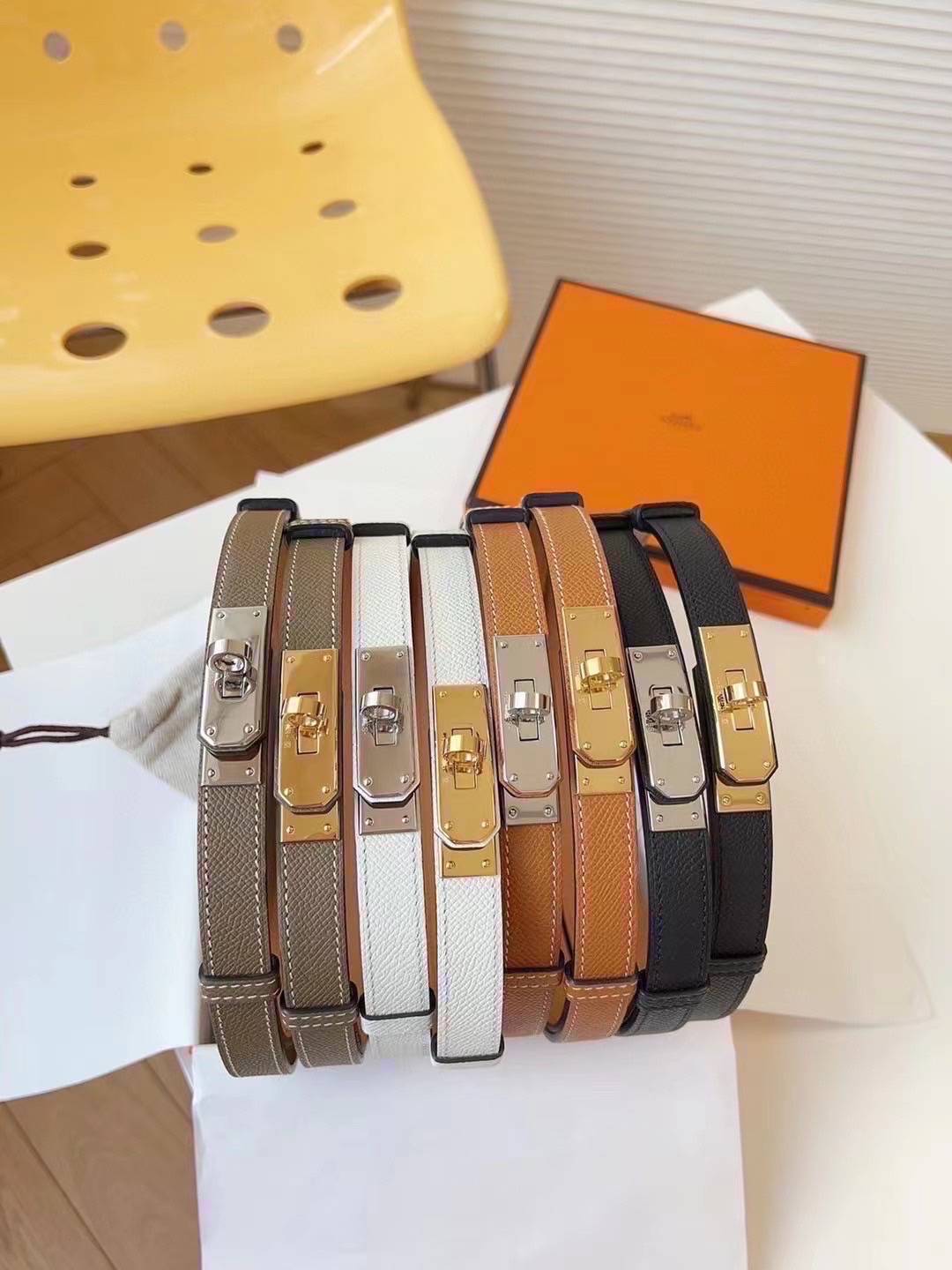 TOP ORI | Hermes Kelly 18 belt leather เข็มขัดแอเมสเกรดเทียบแท้ หนังแท้ full box set