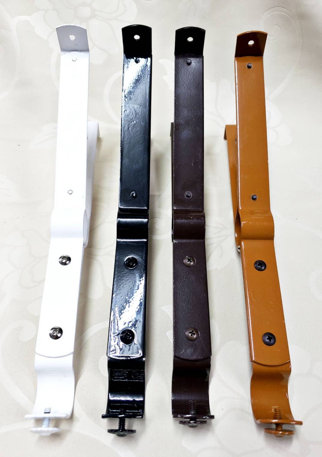 ขายึดรางม่าน2ชั้นยาว ขนาด 30 ซม. สีโอ๊คเข้มเรียบ