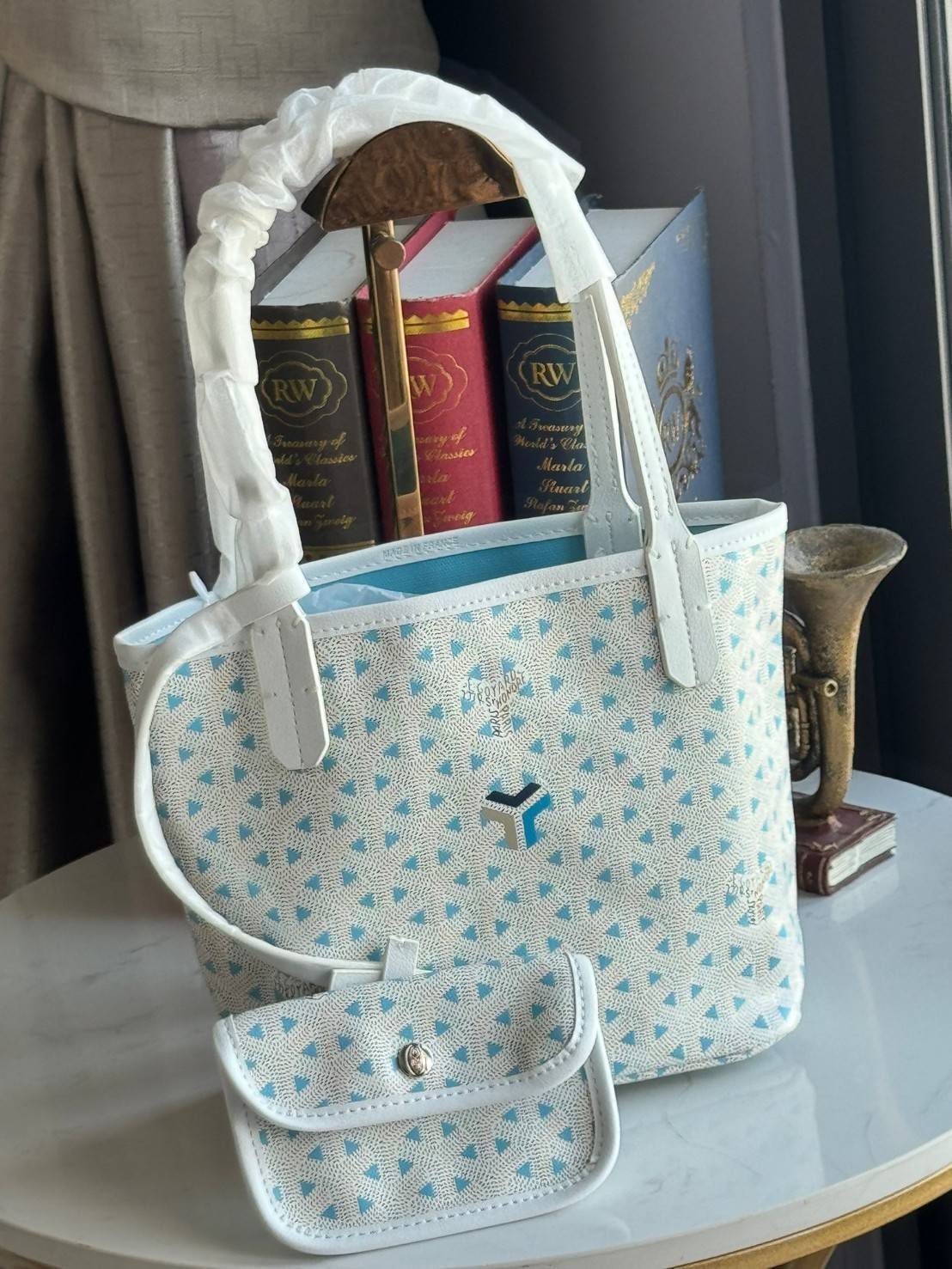 พร้อมส่ง 4 สี Goyard claire voie Mini Tote Bag กระเป๋าทรงโท้ทมินิ เกรดออริ สลับแท้ 1:1 ใช้ต่างประเทศได้