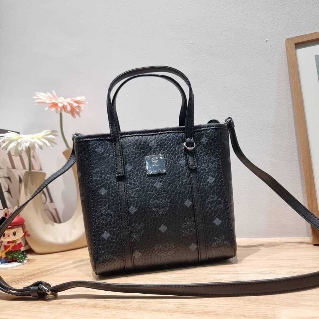 M.C.M MINI TONI SHOPPER IN VISETOS กระเป๋าถือ/สะพายข้าง ทรงโท้ทไซส์มินิ สวยคลาสสิค เกรดท็อปออริ 1:1 สลับแท้ ใช้งานต่างประเทศได้