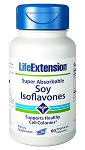 ส่งฟรีลงทะเบียนมีพร้อมส่งค่ะ Life Extension Soy Isoflavones Super Absorbable 60 Veggie Caps
