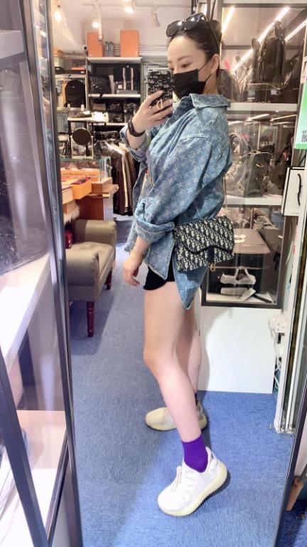 Dior Saddle Pouch Blue Oblique Jacquard / Dior oblique Saddle pouch เกรดใช้งานสลับของจริง ออริจินอล ภาพสินค้าถ่ายจากงานขายจริง ใช้งานต่างประเทศได้