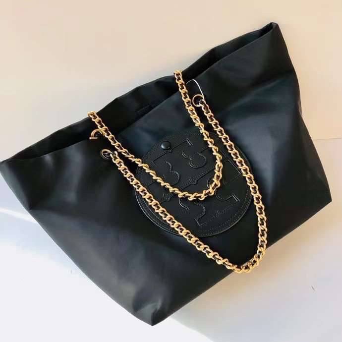 TORY BURCH Ella Chain Tote 32cm / TORY TOTE NYLON BAG พร้อมส่ง 4 สี กระเป๋าสะพายทรงโท้ท จุของได้เต็มที่ น้ำหนักเบา รูปทรงคลาสสิคชวนใช้