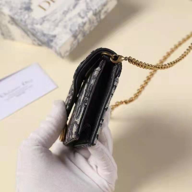 ORI Dior Saddle Nano Pouch / Dior Oblique Jacquard พร้อมส่งที่ไทย ภาพสินค้าถ่ายจากงานขายจริง ใช้งานต่างประเทศได้