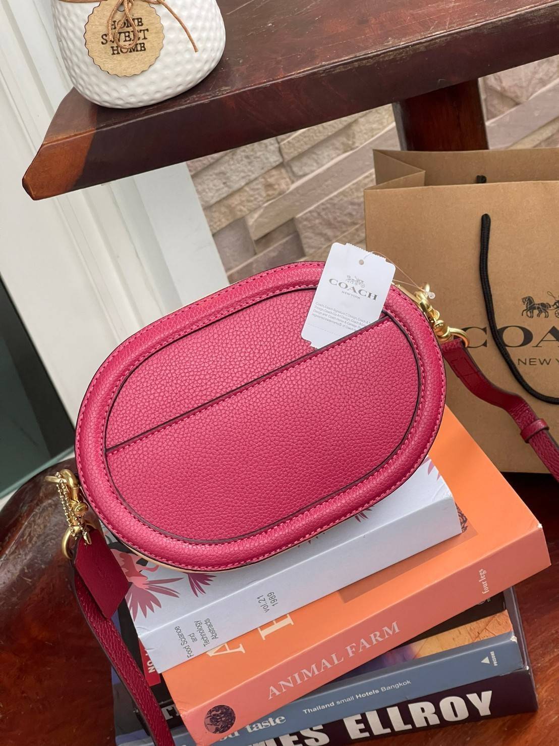 COACH CAMERA BAG IN COLORBLOCK WITH HORSE AND CARRIAGE (COACH C4164) กระเป๋าที่ดีไซน์ออกมาในทรงสะพายไหล่และทรง Camera คาดว่าเป็นรุ่นที่สาว ๆ เห็นแล้วจะต้องสะดุดตาเป็นพิเศษกับดีไซน์อันโดดเด่นที่ดูมีสไตล์ ไม่ว่าจะเป็นในวันสบาย ๆ หรือวันพิเศษก็สามารถนำไปมิกซ