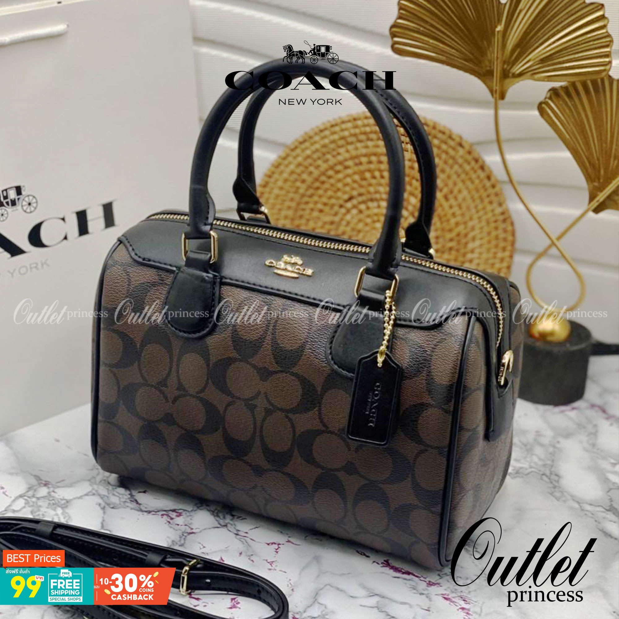 หมอน 9” COACH MINI BENNETT SATCHEL CROSSBODY BAG พร้อมส่ง ทรงฮิตของสาวๆค่ะ!! กระเป๋าถือ//สะพายข้าง จาก coach factory ทรงหมอน วัสดุลายหนังสวย หนังป่องยวบคืนตัวได้ดีมากๆค่ะ ด้านหน้าห้อยพวงแบรนด์ พร้อมมีโลโก้แบรนด์ เปิดปิดกระเป๋าด้วยซิป ภายในกว้าง ใส่กระเป๋า