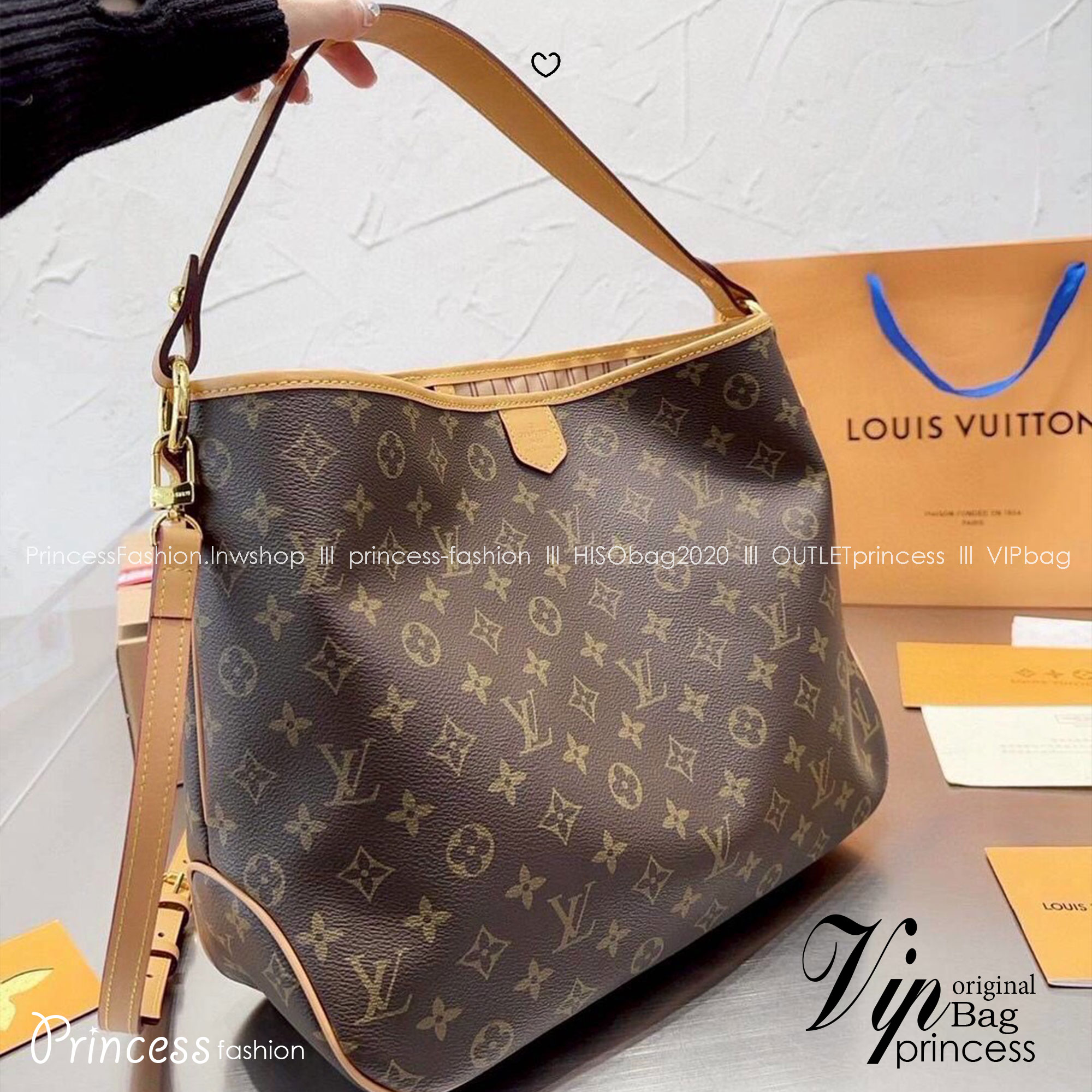 LV Delight Tote Bag กระเป๋าทรงโท้ทใบใหญ่ ขนาดจุได้แบบล้นๆ มาพร้อมใบเล็กเข้าเซ็ทพิเศษที่สุด!! สมใจใครที่มองหากระเป๋าใบโปรด