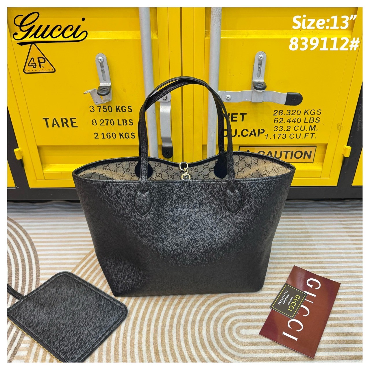 Gucci Totissima medium reversible tote bag / Gucci Tote Bag กระเป๋าทรงสะพายทรงโท้ท ใช้งานได้ 2 ด้าน ดีไซน์ใหม่ล่าสุด ด้านหนัง และด้านแควสวยลายโลโก้ สวยหรูเรียบง่าย มาพร้อมใบเล็กเข้าเซ็ท