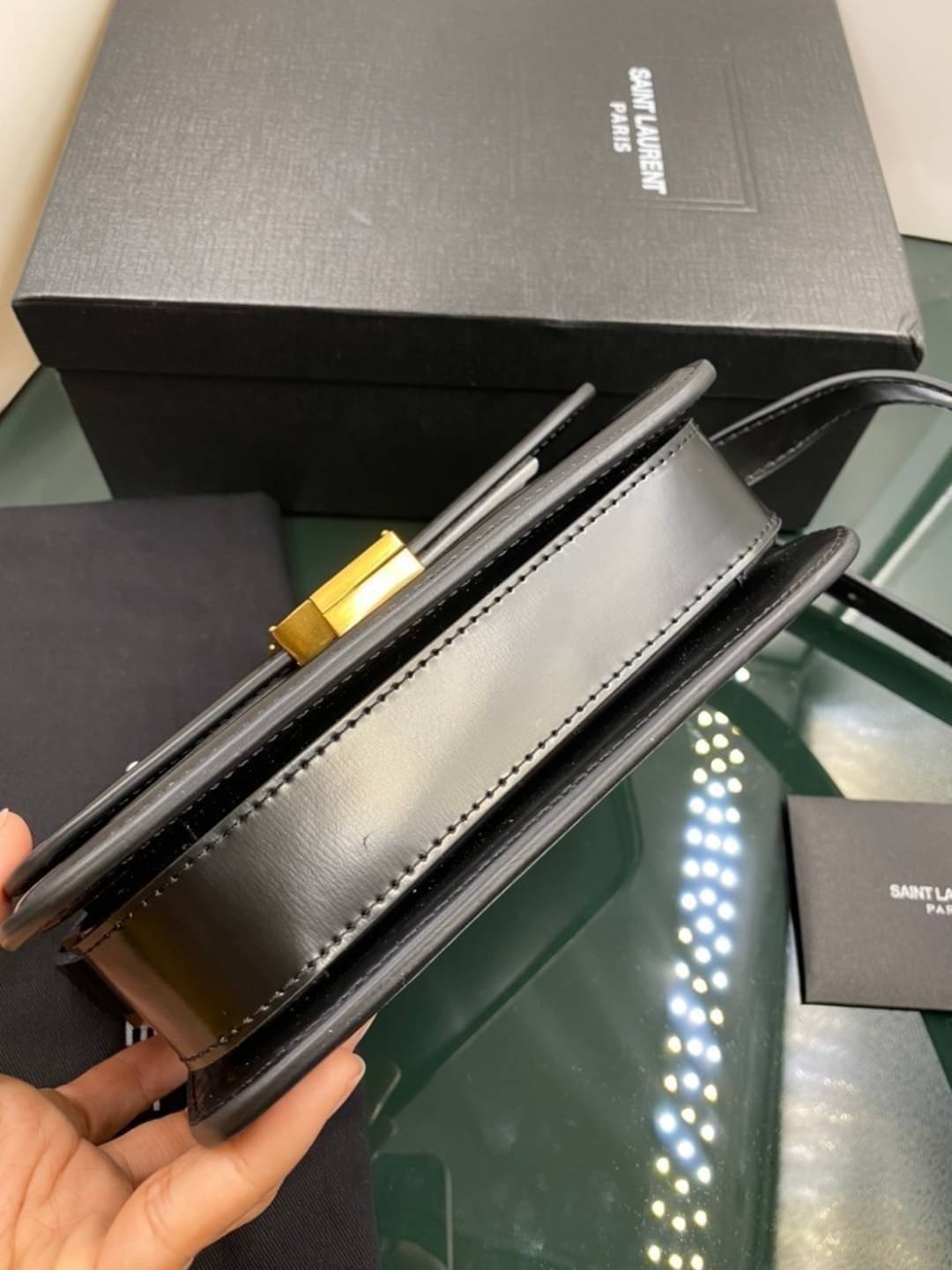 VIP GIFT 】หนังแท้ YSL SAINT LAURENT Saint Laurent small Solferino satchel crossbody bag