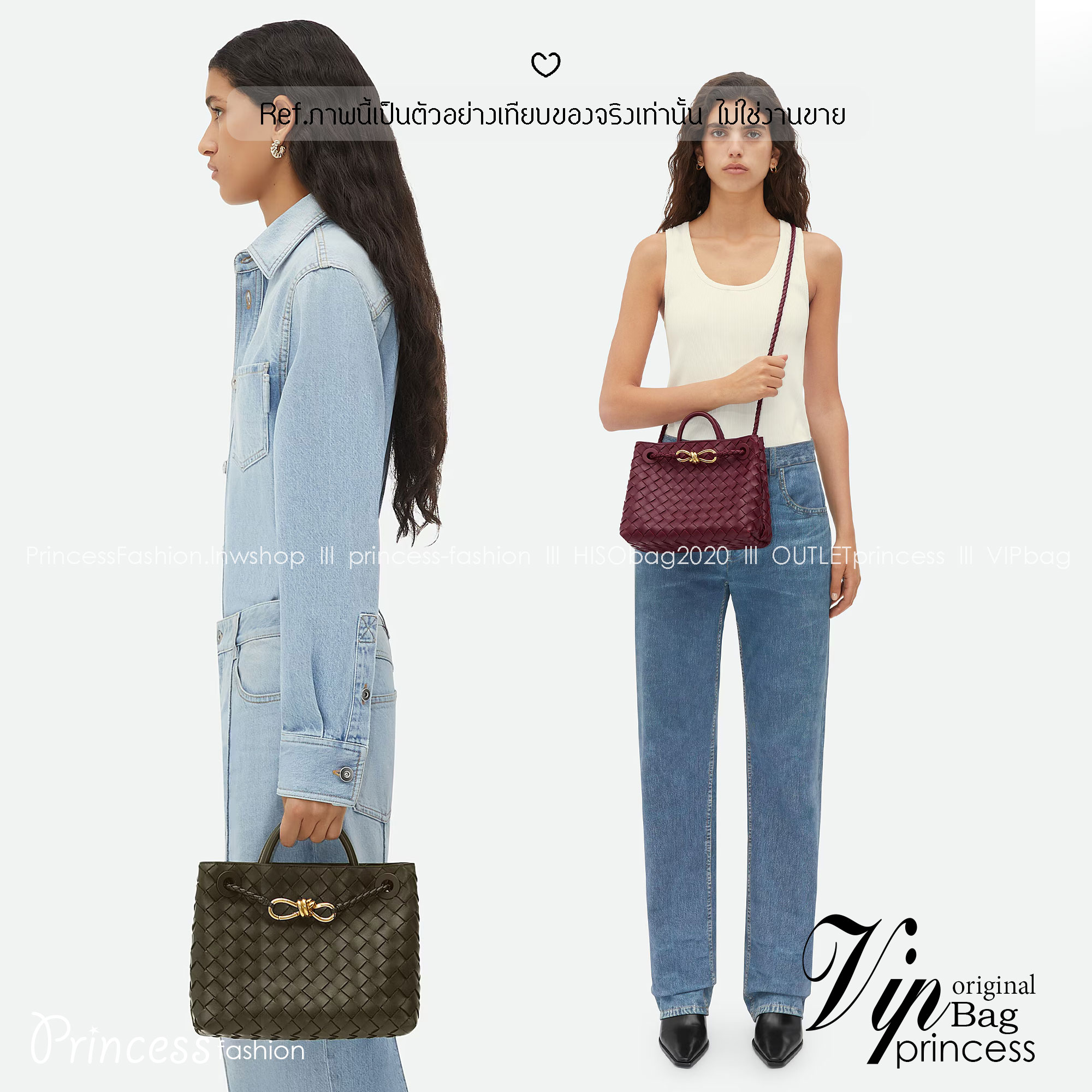 BOTTEGA Small Andiamo Top handle bag 28cm / BOTTEGA Tote Bag กระเป๋าสะพายดีไซส์สาน วัสดุเดนิมคอตตอนรุ่นใหม่ สวยงามเป็นเอกลักษณ์ เกรดออริ 1:1 ใช้งานต่างประเทศได้