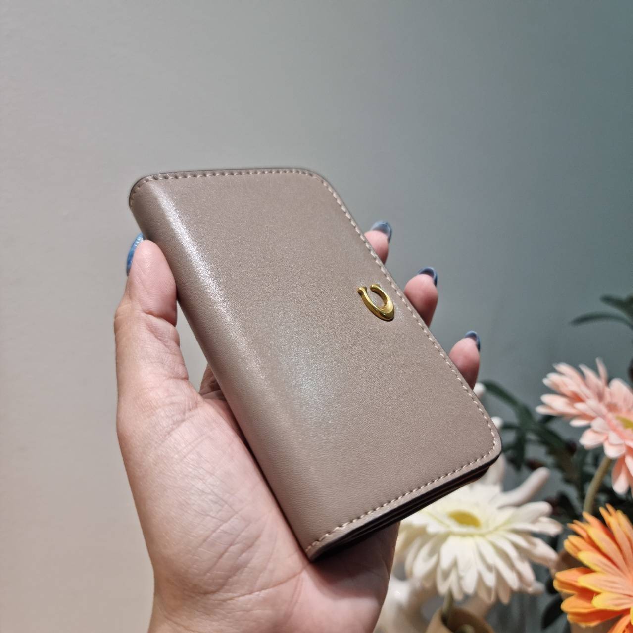COACH SLIM CARD CASE IN SIGNATURE CANVAS C4818 / C5870 / C4818 กระเป๋าถนอมบัตรกึ่งกระเป๋าสตางค์ เกรดท็อปออริ เกรดดีสุด สลับแท้ 1:1 ใช้ต่างประเทศได้