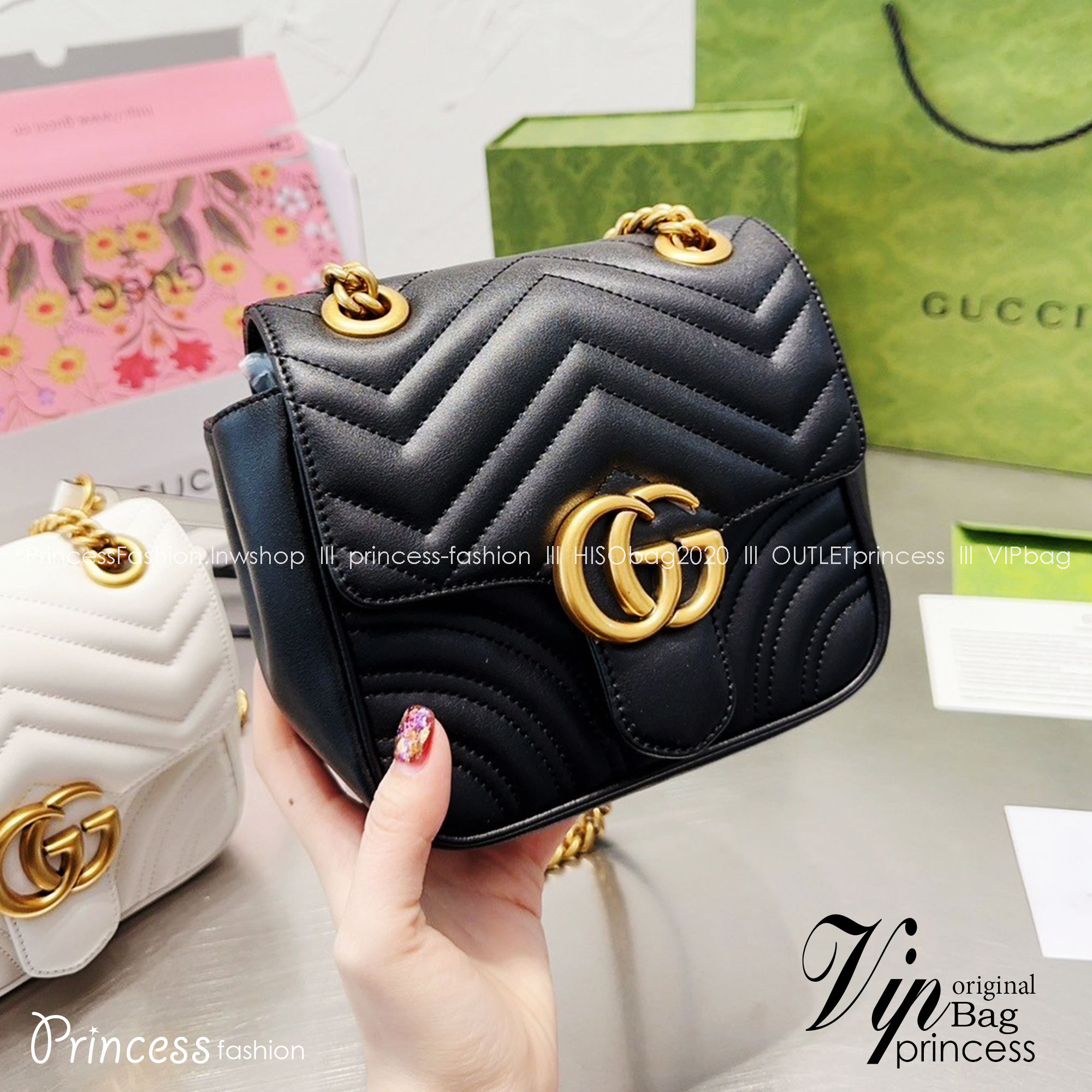 GG MARMONT MATELASSE MINI TOTE BAG / GG MARMONT mini shoulder bag พร้อมส่ง 2 สี กระเป๋าสะพายมินิคลาสสิค สะพายขับผิว ดูแพง อัพลุคได้สบายๆ