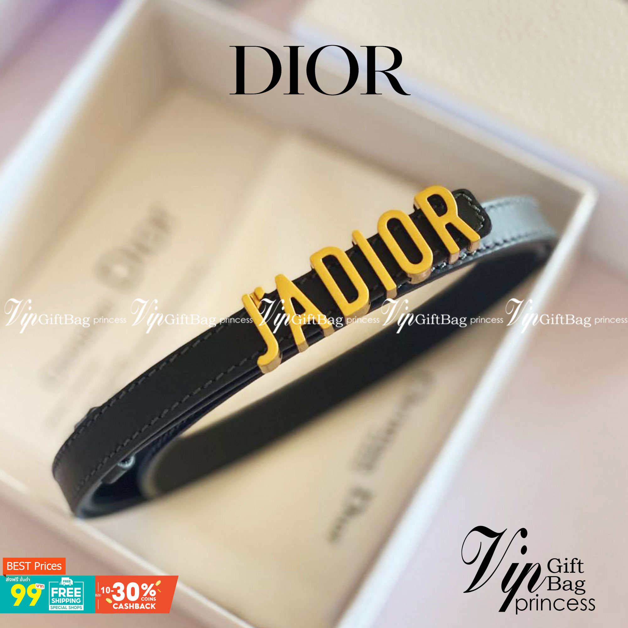 JADIOR ♥️ Dior belt เข็มขัดสุดหรูสายหนังแท้ เส้นเล็ก 1.5cm เป็นรุ่นตามหาเลยค่า งานสวยมาก ภาพถ่ายจากงานขายจริง โลโก้ 3D Gold metal JADIOR เข้าได้กับทุกลุ๊คสไตล์การเเต่งตัว สวยหรูดูดีมีระดับ ไอเท็มนี้แนะนำเลยค่าา มาน้อยรีบๆ หน่อยน้าา