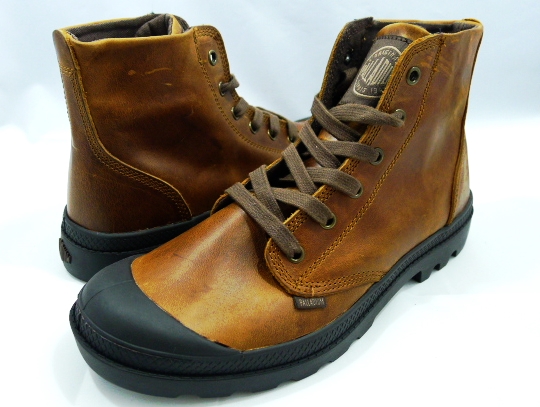 Palladium : Pampa Hi Leather - SUNRISE/CHOCOLATE