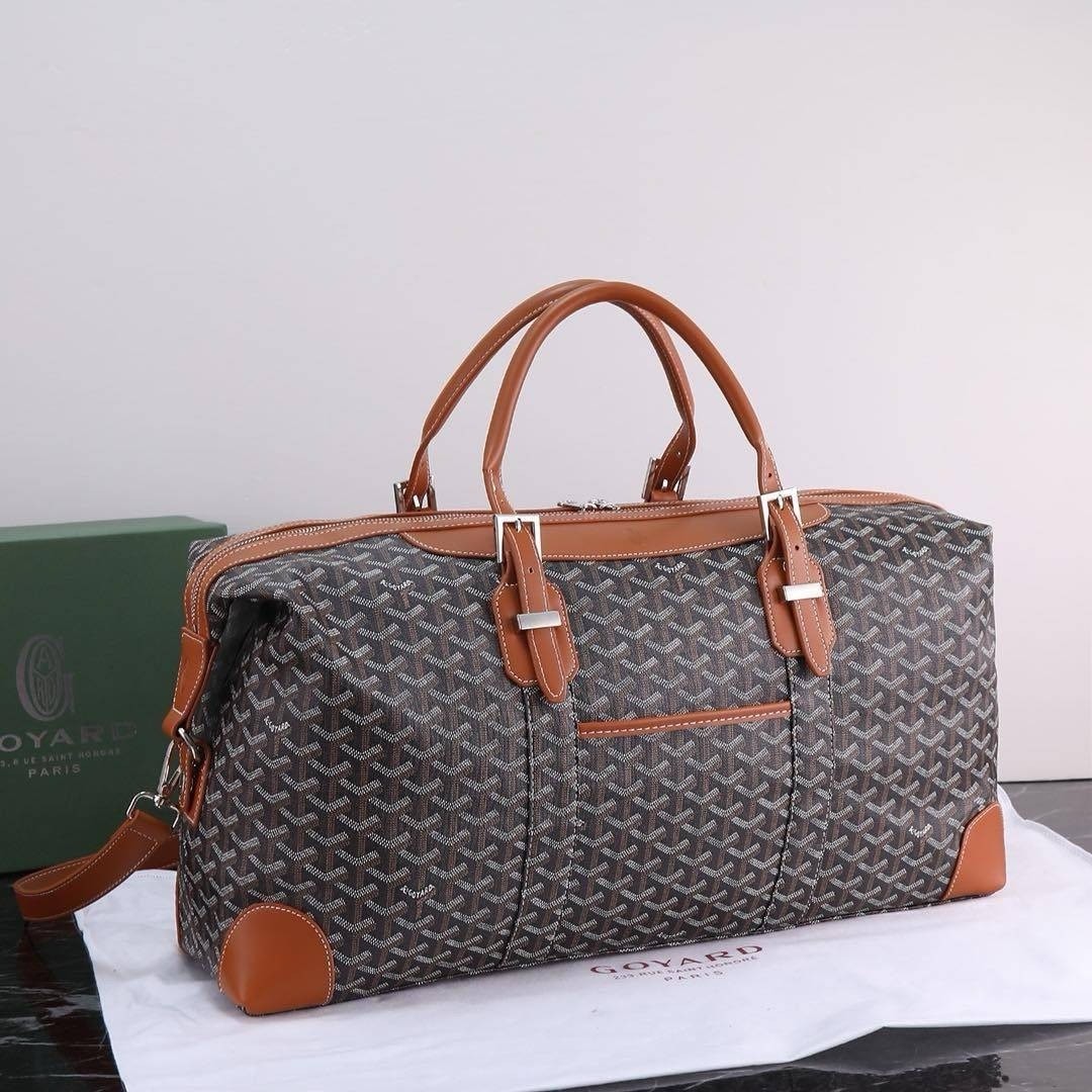 Goyard Keepall bag/ GOYARD Boeing 55 Leather Duffle Bag 55cm กระเป๋าเดินทาง เกรดท็อปออริ สลับแท้ 1:1 เกรดดีสุด ใช้ต่างประเทศได้