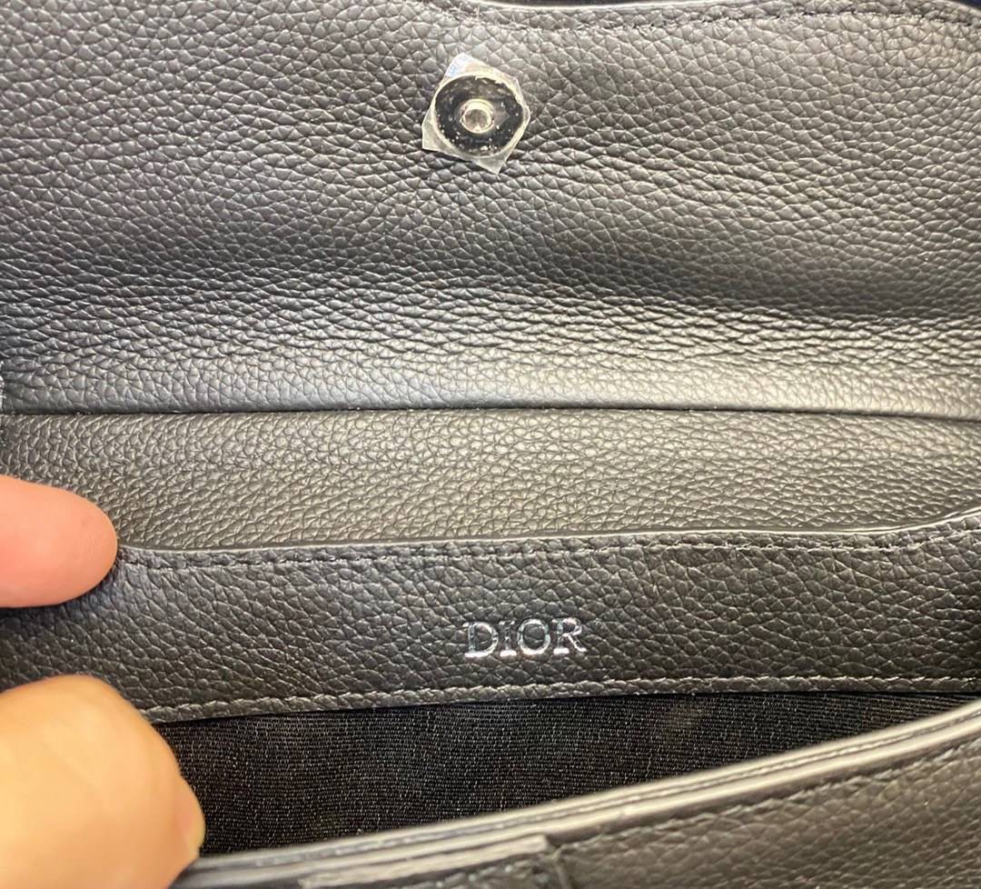 หนังแท้ DIOR SADDLE BELT BAG GRAINED CALFSKIN BLACK พร้อมส่งที่ไทย หนังแท้ออริจินอล ภาพสินค้าถ่ายจากงานขายจริง ใช้งานต่างประเทศได้