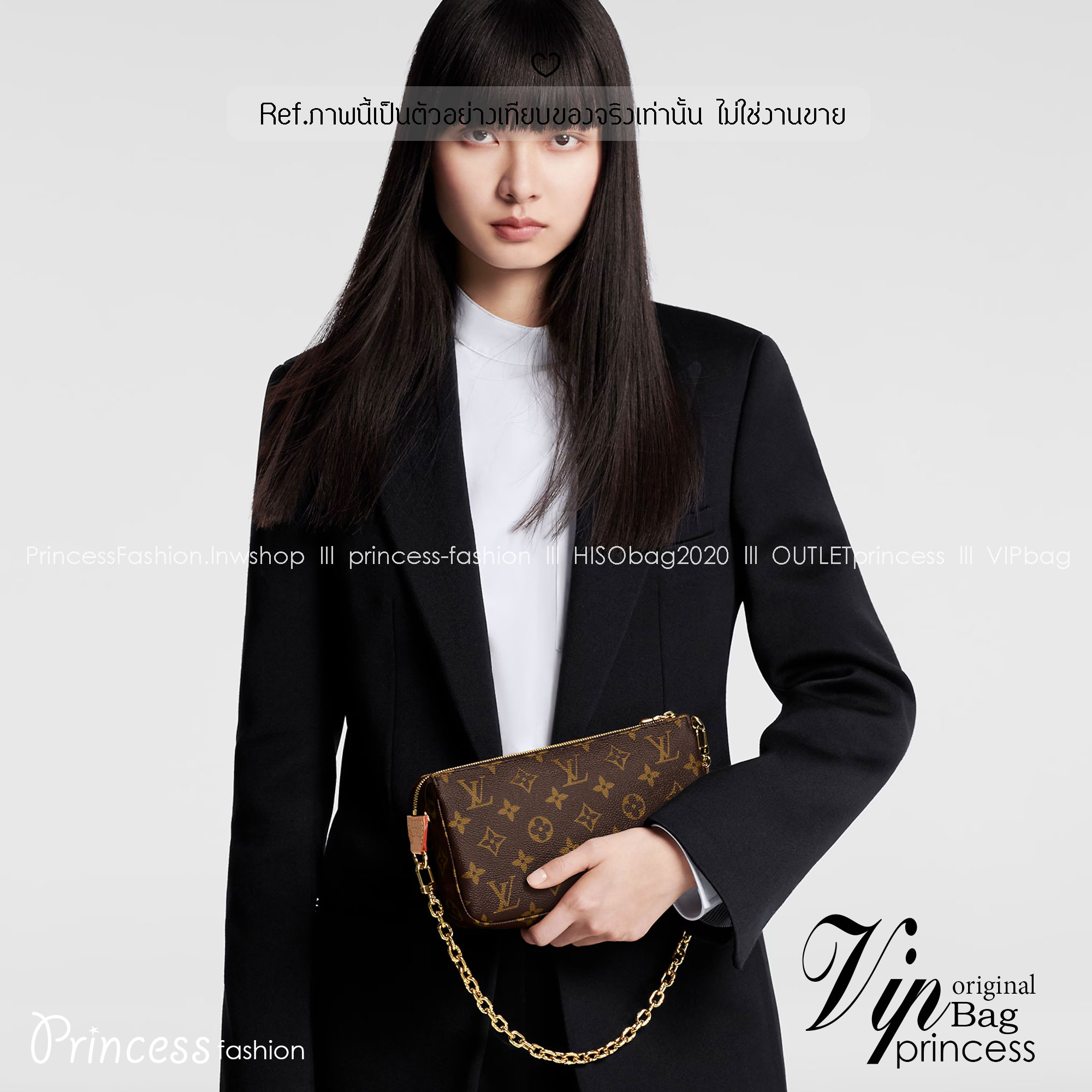 LV Pochette Accessoires bag 8" กระเป๋าทรงพอช อีกหนึ่งในสไตล์ที่มีเอกลักษณ์ของแบรนด์ สะดวกใช้งานได้ทุกวัน เป็น every day look ได้หลายสไตล์ ขนาดกะทัดรัดน่ารัก มาพร้อมสายสะพาย 2 เส้น สวยงามน่าใช้มากค่ะ