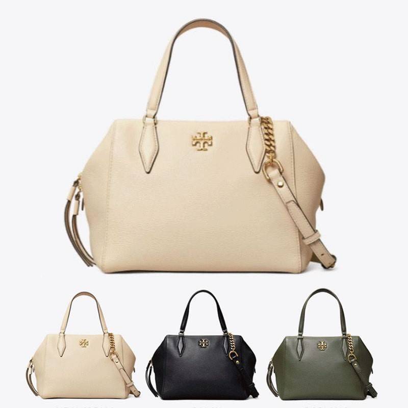TORY BURCH KIRA PEBBLED SATCHEL BAG รุ่น 74650 กระเป๋าสะพาย Crossbody หนัง togo อะไหล่ทอง ทรงสวยสุดฮิต เป็นรูปทรงใหม่ มาแรงที่สุดในตอนนี้!! สัมผัสนุ่มมือ ตั้งอยู่ทรง ออกแบบเก๋ไก๋ สามารถปรับใช้ได้ 2 แบบ ไม่เหมือนใคร เปิดปิดด้วยซิป ภายในบุผ้าอย่างดี ช่องหลั
