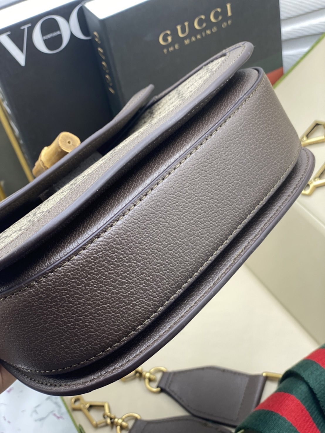 หนังแท้ Gucci Bamboo 1947 small top handle bag พร้อมส่งที่ไทย