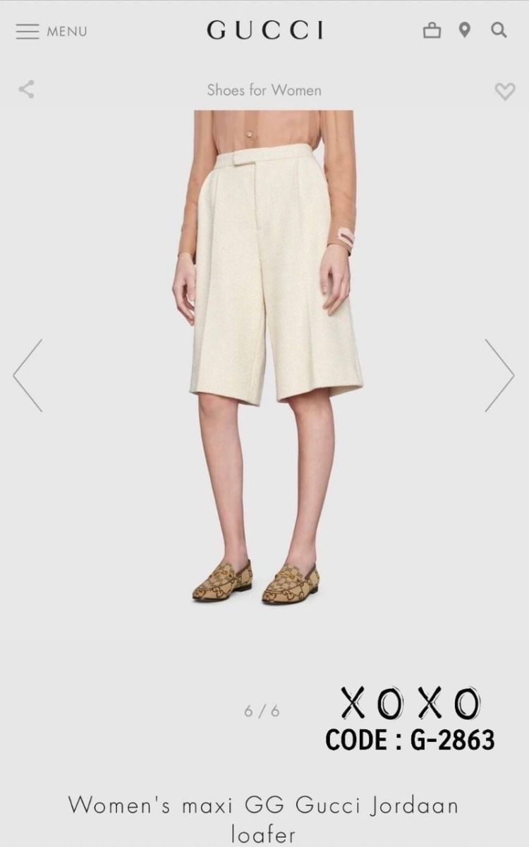 GUCCI รองเท้าคัชชู GG jumbo collection ใหม่ ล่าสุดปีนี้เลย ผ้าลายใหม่ ไม่เหมือนใคร งานชนช้อปค่ะ ปั้มแบรนด์ สวยมาก