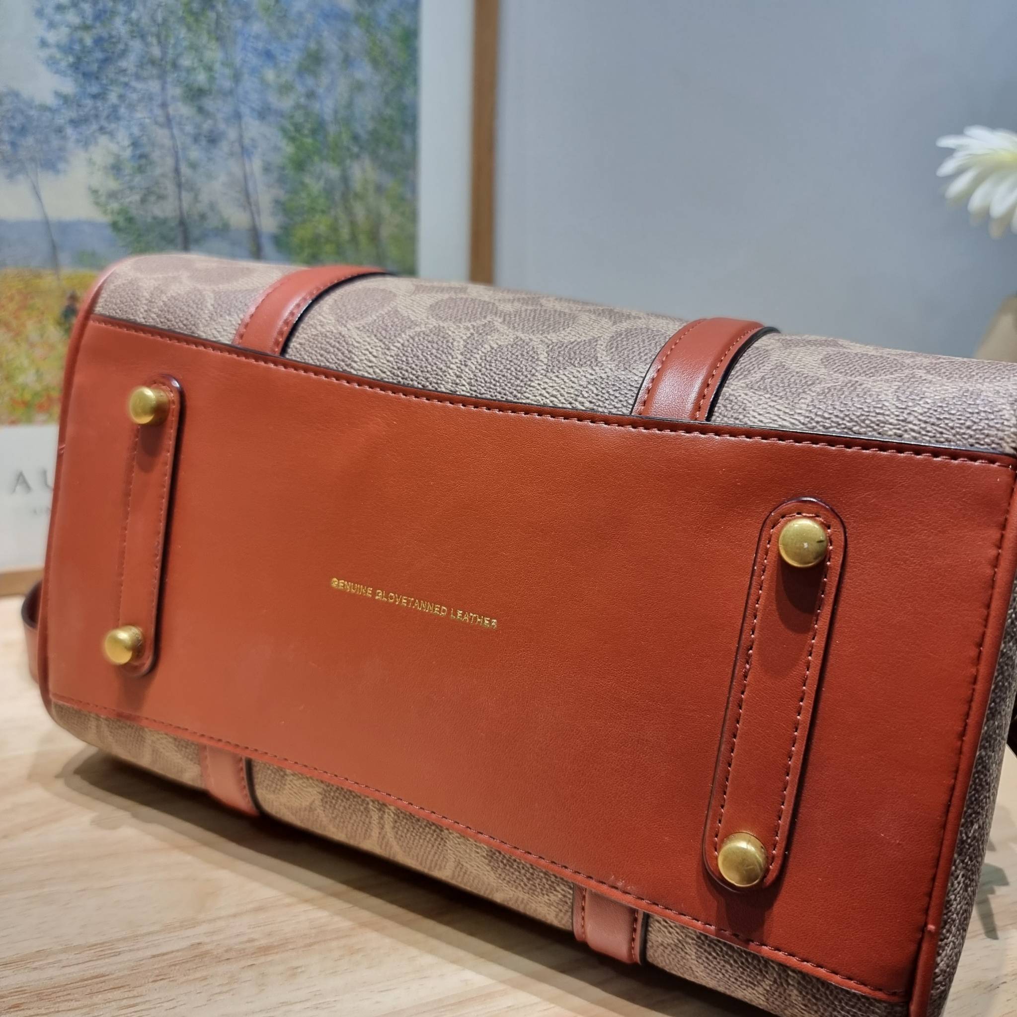 COACH RUBY SATCHEL 25 IN SIGNATURE CANVAS CP239 พร้อมส่ง กระเป๋าทรงหมอนดีไซน์ใหม่ ใบใหญ่ เพิ่มดีเทลความหรูมากมาย