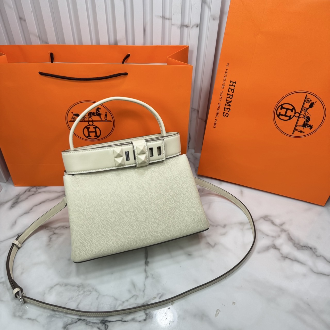 ORI หนังแท้ | Hermes Medor Bag กระเป๋าสะพายดีไซน์ใหม่ แบรนด์หรูระดับไฮคลาส หรูหรา ลัคชู