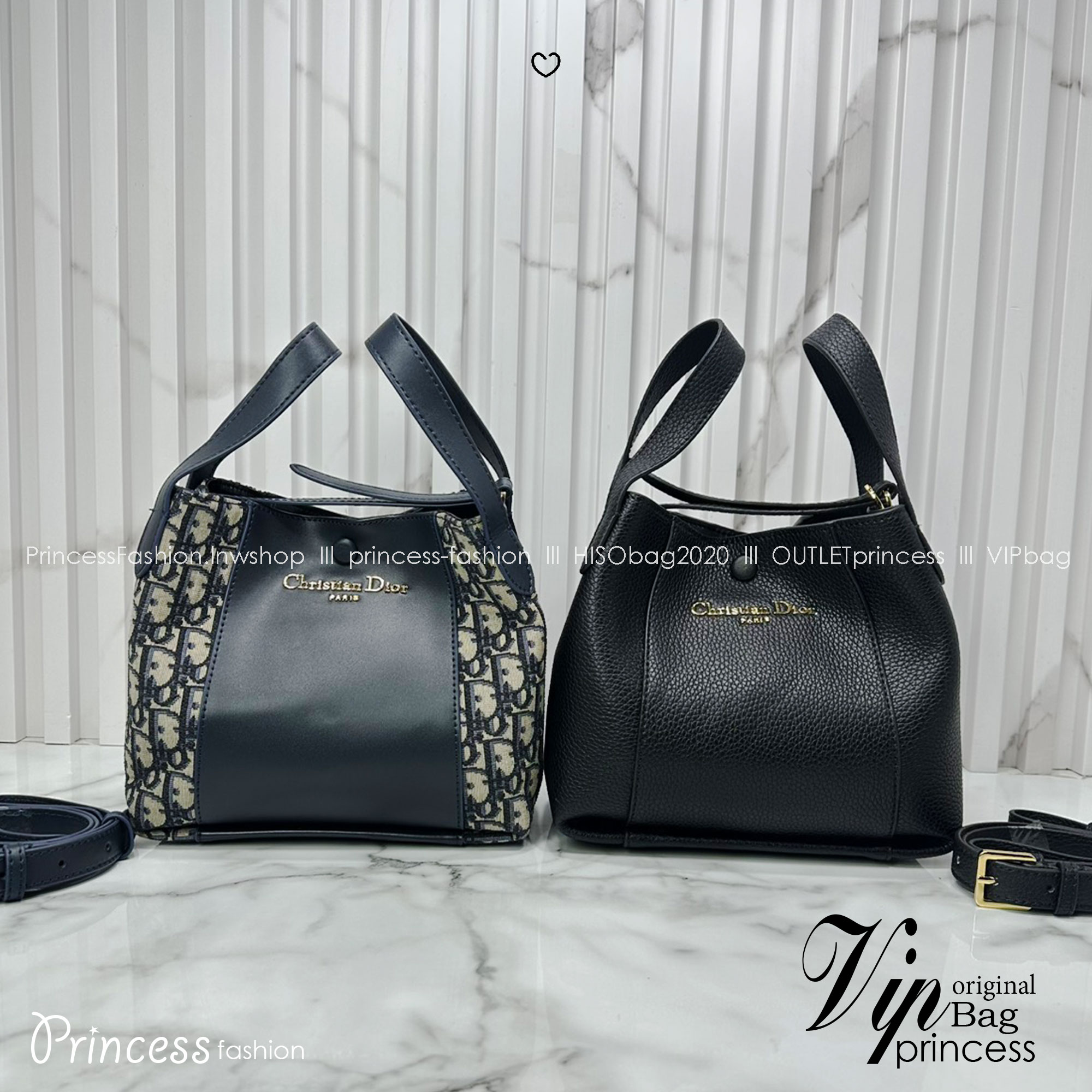 ORI หนังแท้ | DIOR Small Signature Bucket Bag / Dior bucket bag กระเป๋าทรงบัคเกตรุ่นใหม่ล่าสุด มาพร้อมกับการออกแบบที่โดดเด่น และสง่างาม เรียบหรูดูแพง มีรายละเอียดสุดวิจิตร