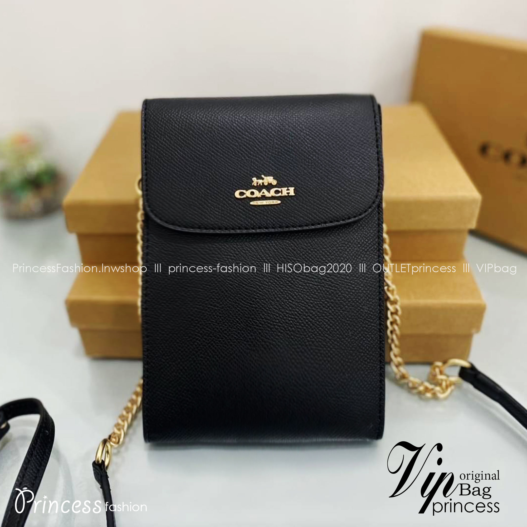 COACH RACHEL PHONE CROSSBODY IN SIGNATURE CANVAS พร้อมส่ง กระเป๋าสะพาย case phone ต้องมา ให้คุณพกพา gadget ล้ำไปได้ทุกที่ ใส่โทรศัพท์มือถือได้ทุกรุ่น ดีไซน์ใหญ่กว่าเดิม