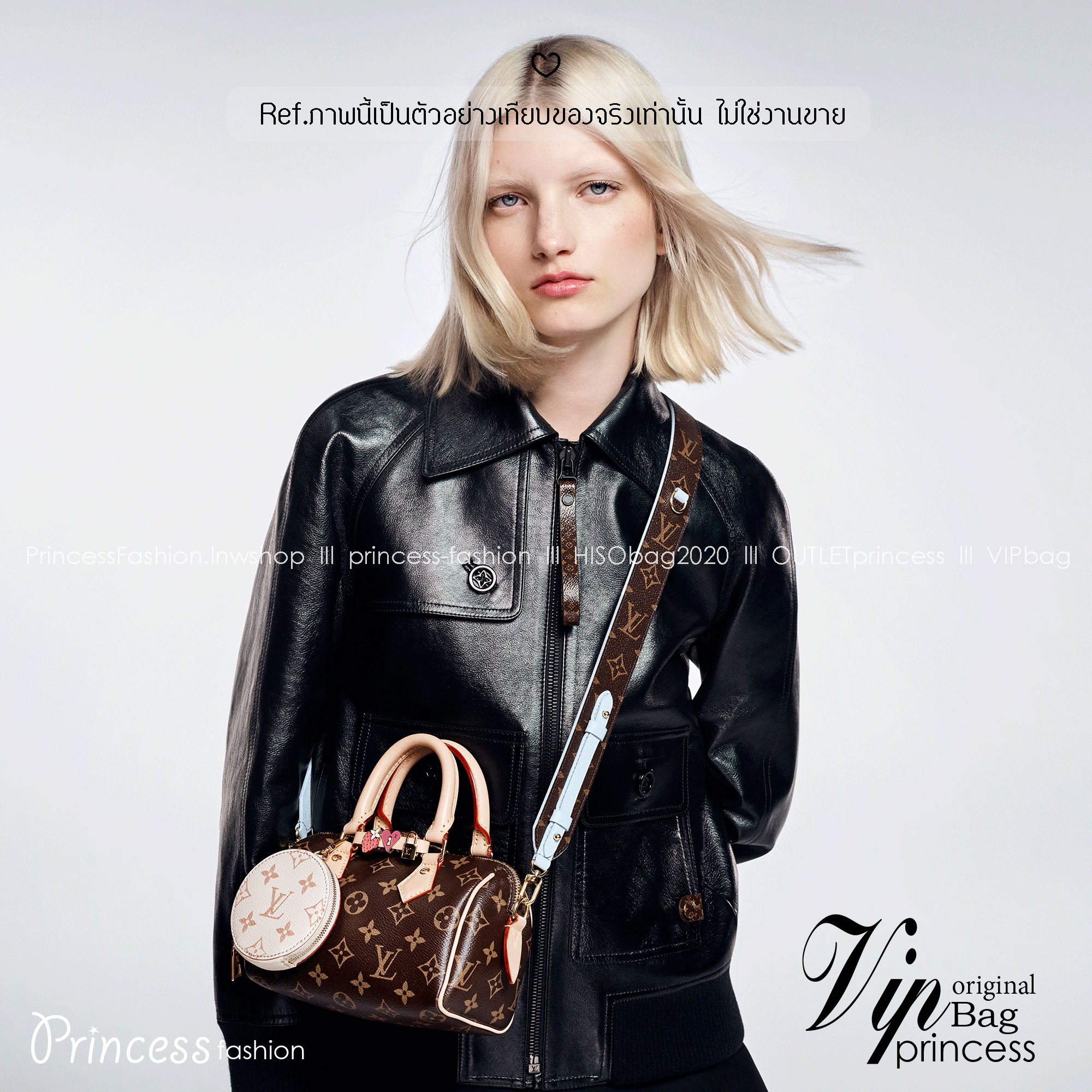 LV Speedy Bandoulière 20 Monogram Canvas กระเป๋าสะพายทรงหมอนไซส์เล็กน่ารัก Rare item รุ่นใหม่พร้อมกลัดรูปหัวใจ,ดอกไม้,แพนด้าสุดน่ารัก