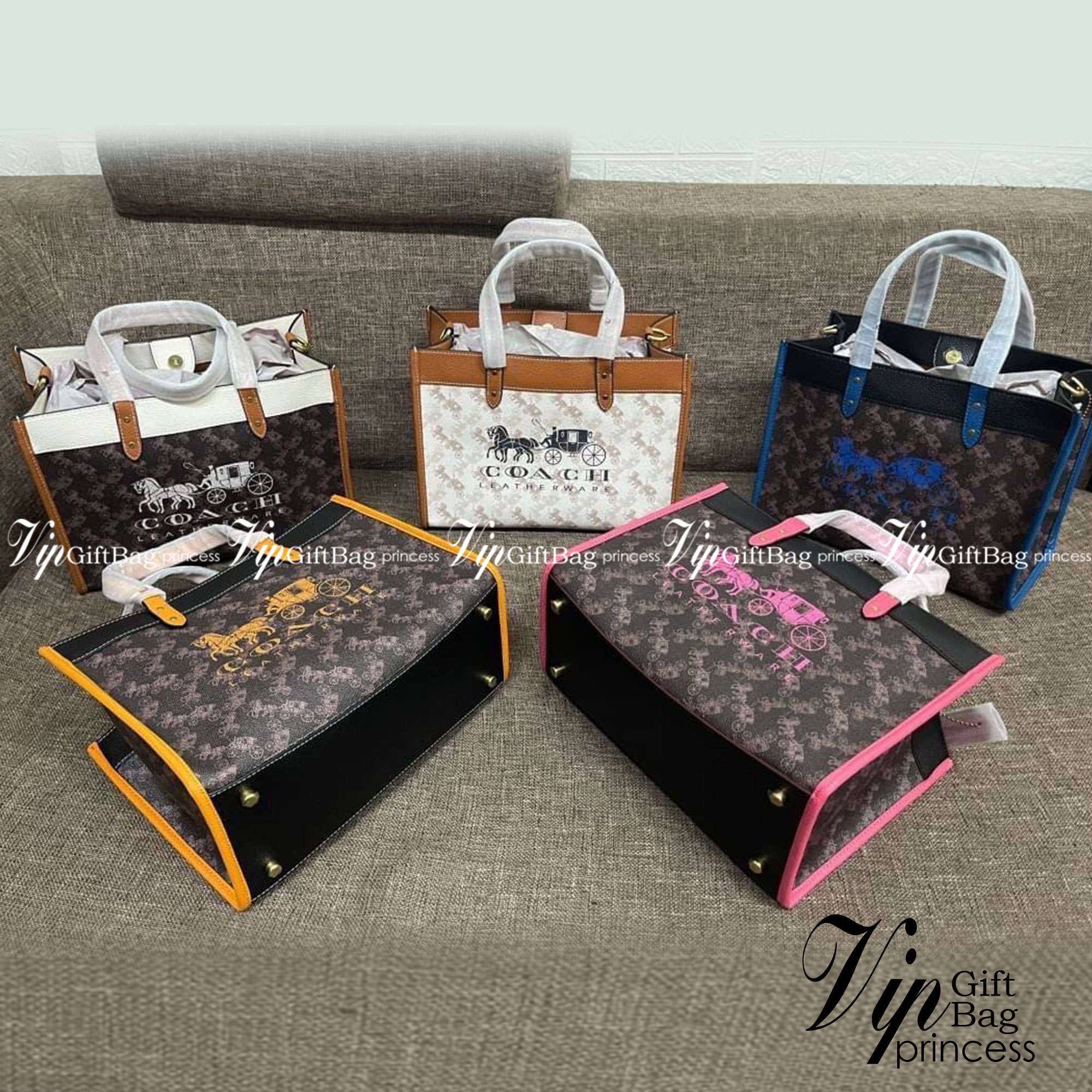 COACH FIELD TOTE 30 WITH HORSE AND CARRIAGE PRINTAND CARRIAGE BADGE 📣พร้อมส่งที่ไทย ใหม่ล่าสุด บอกเลยสีสวย สุดคลาสสิคมากๆ