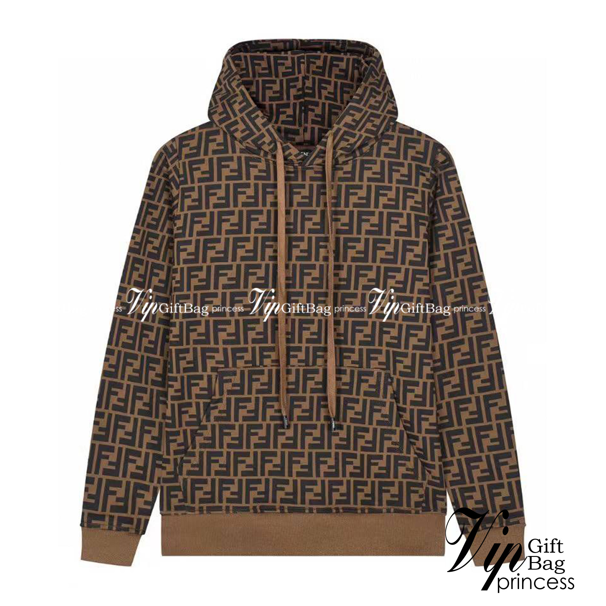 FENDI LOGO SWEATER HOODIE / FENDI Hoodie Brown เกรดออริจินอล มีป้ายแท็กที่คอเสื้อ ใส่ได้ทั้งผู้หญิงผู้ชาย พร้อมส่งที่ไทย ภาพสินค้าถ่ายจากงานขายจริง ใช้งานต่างประเทศได้
